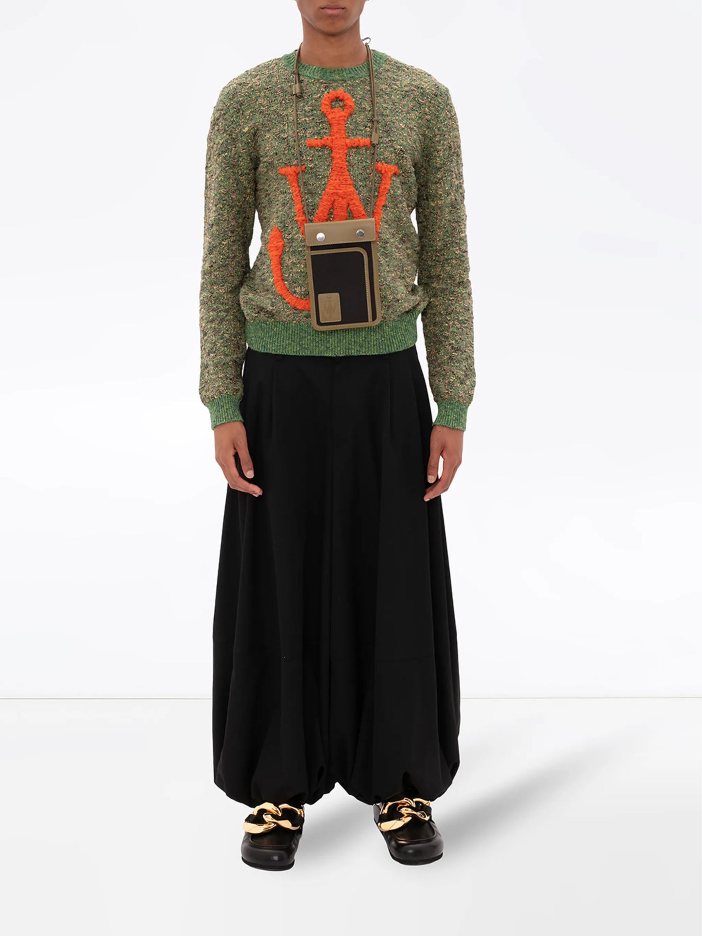 intarsia Anchor motif knit jumper