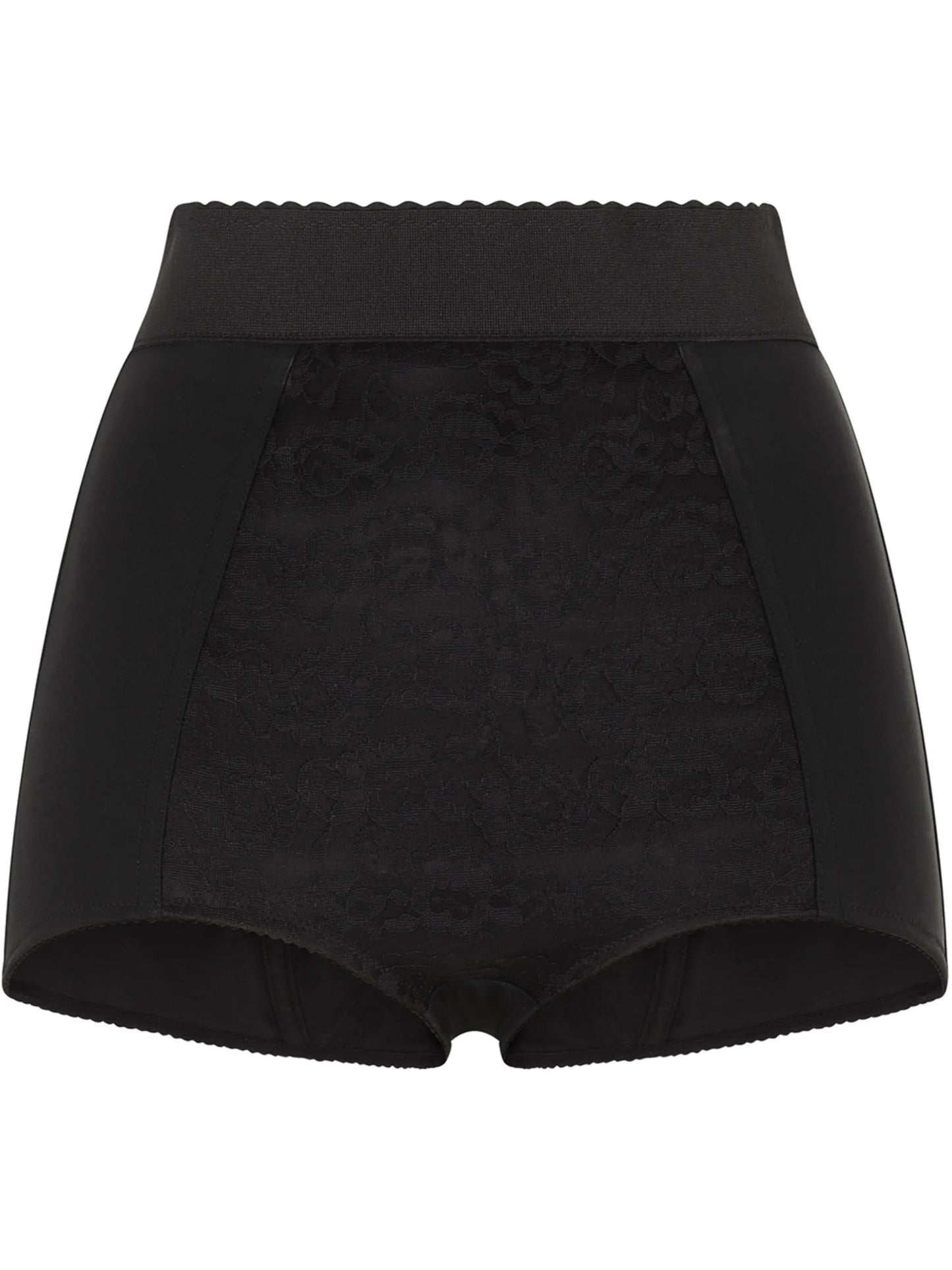 high-waisted jacquard briefs