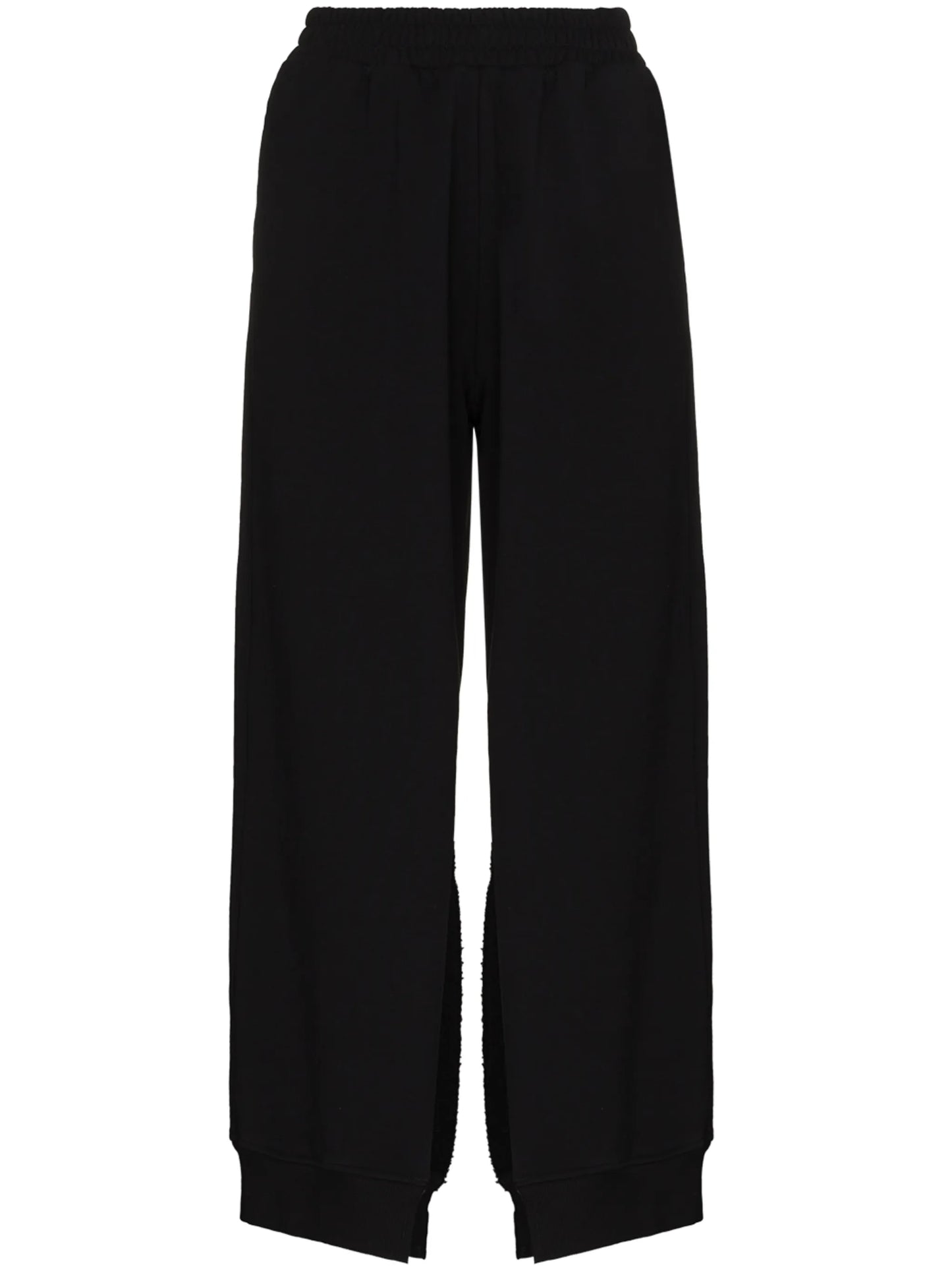 slit loose-fit track pants