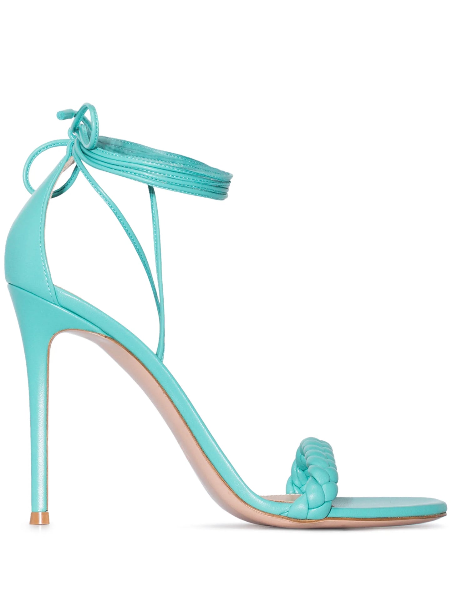 Leomi 105mm ankle tie sandals