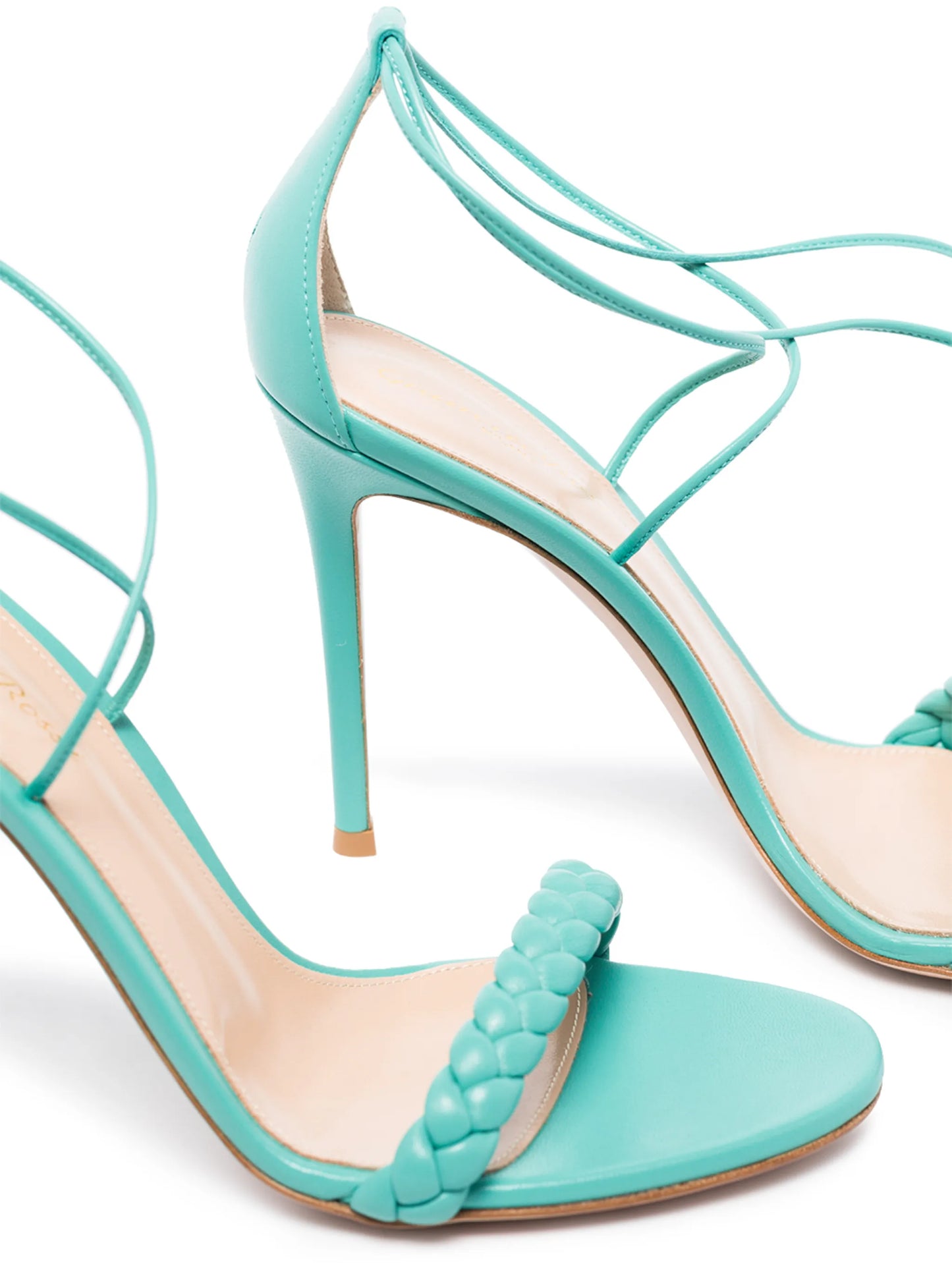 Leomi 105mm ankle tie sandals