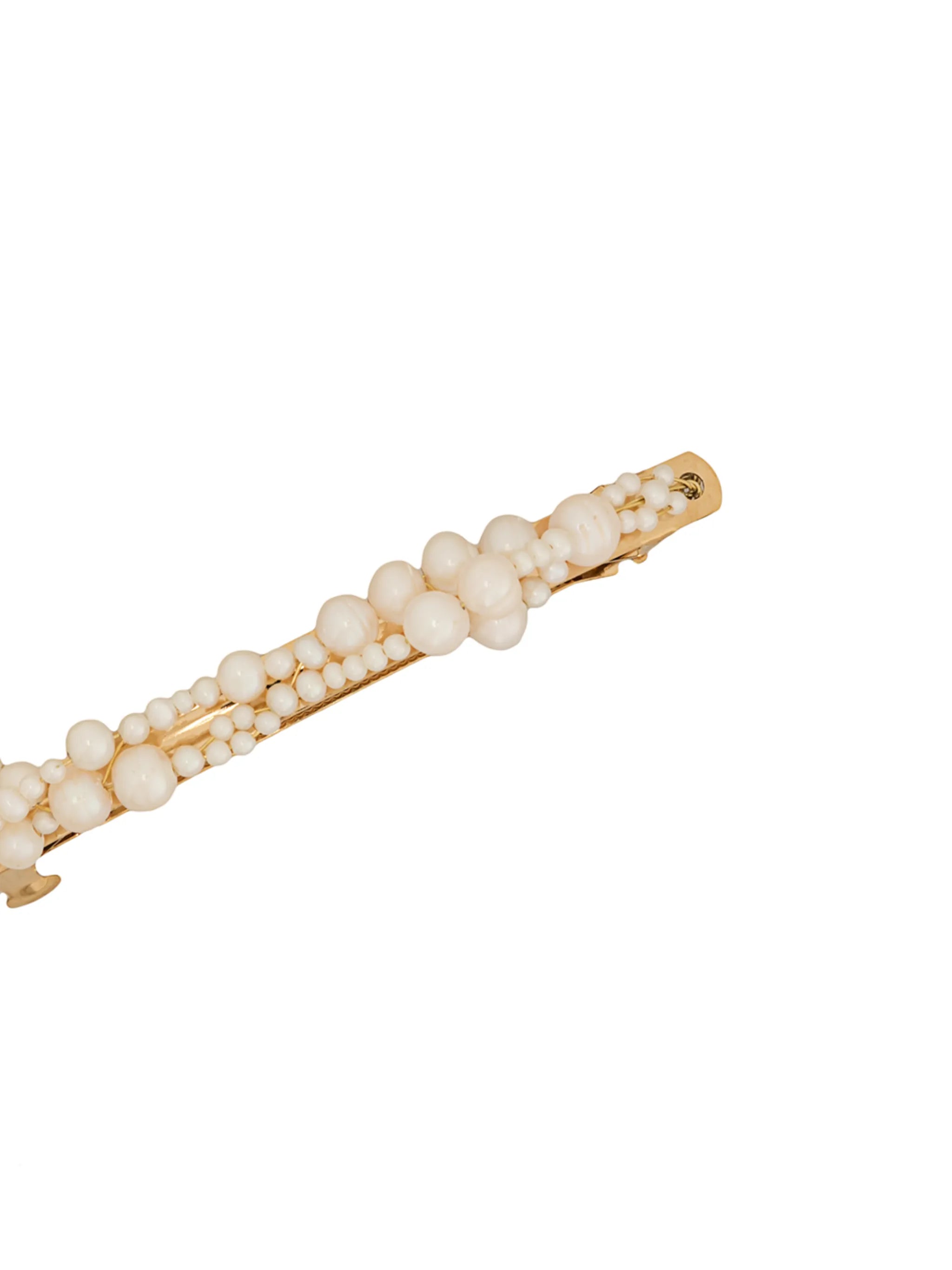 pearl hair barette