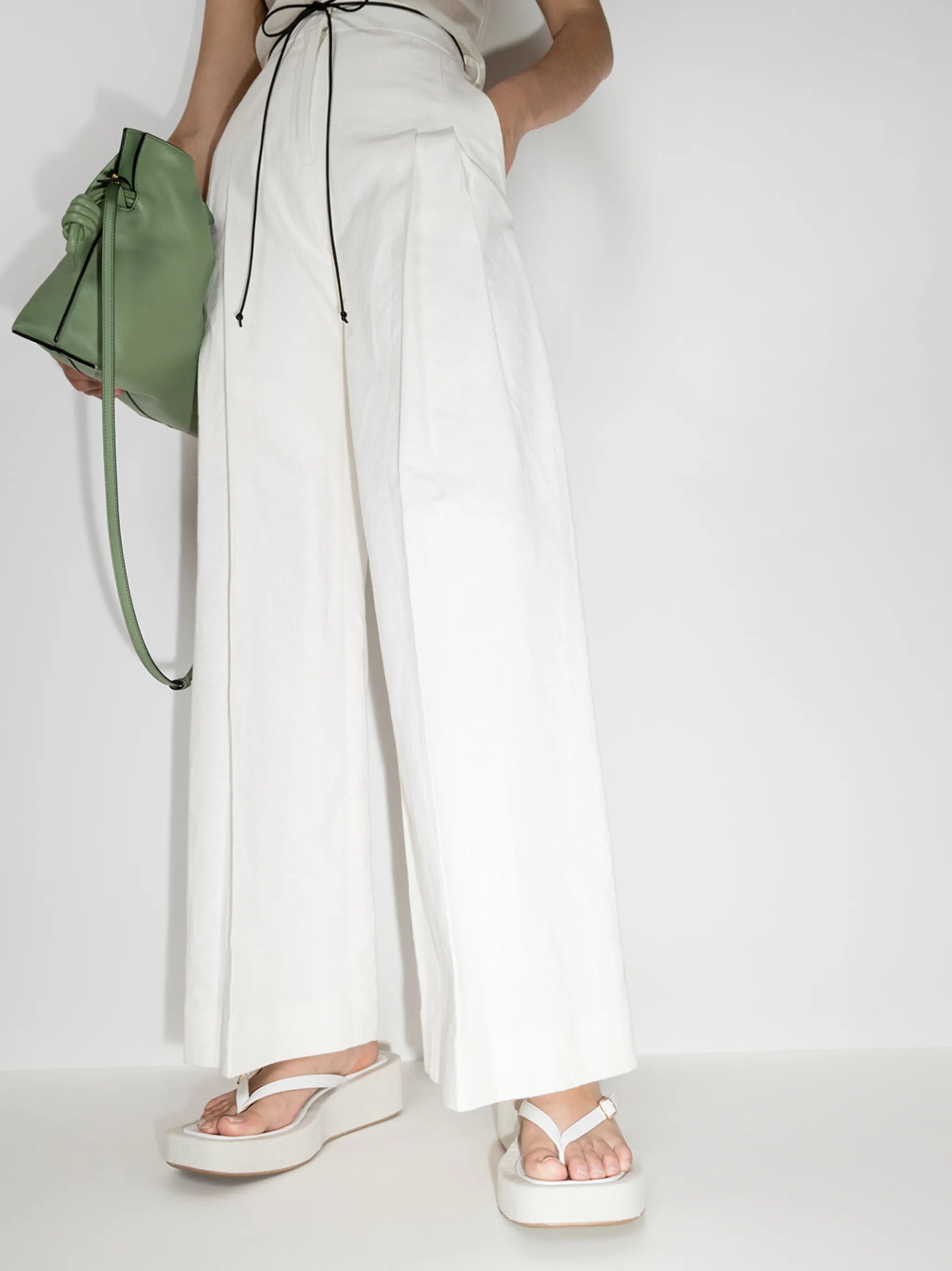 Les Tatanes Lin flatform sandals
