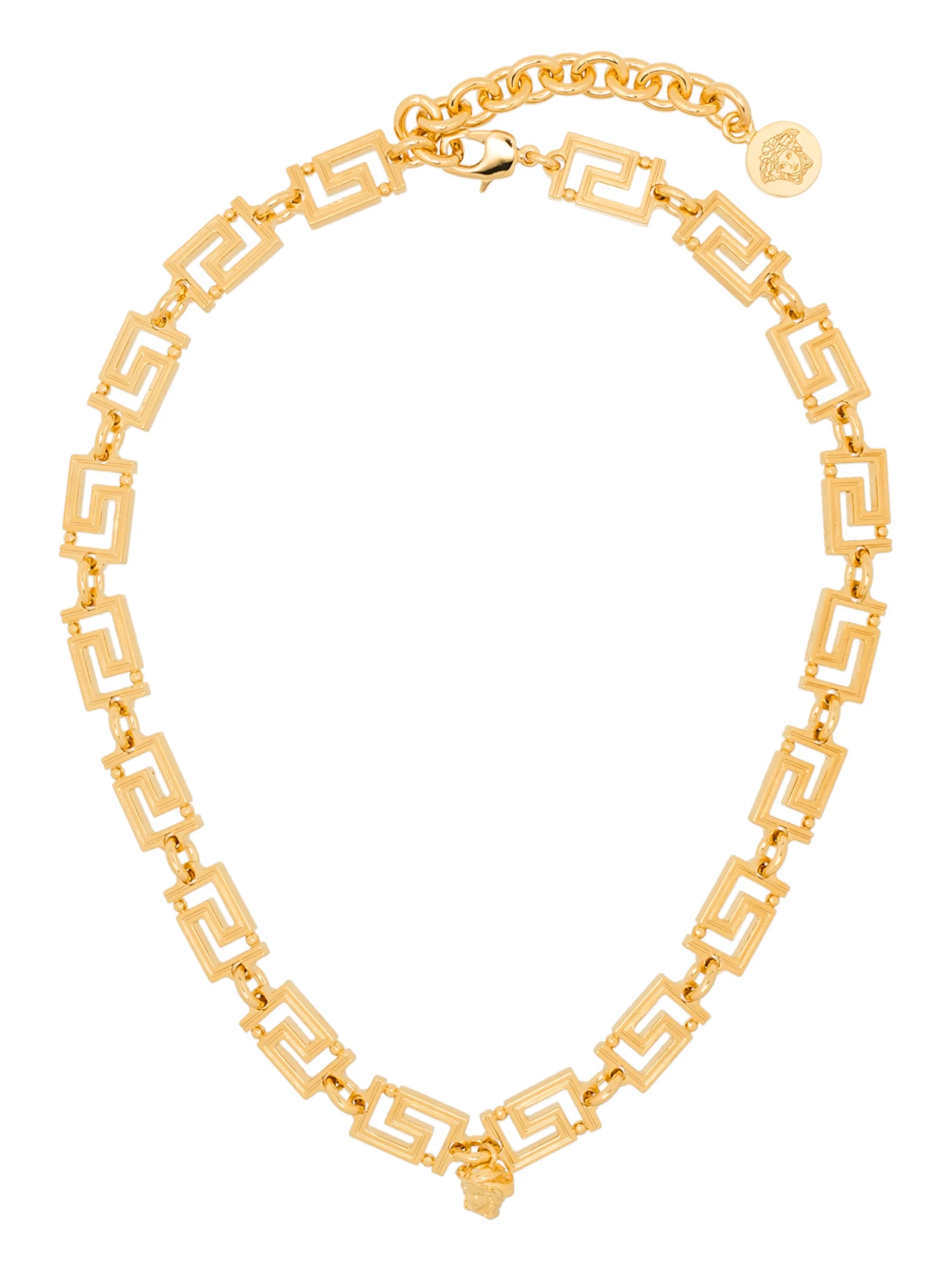 Greca Medusa detail necklace
