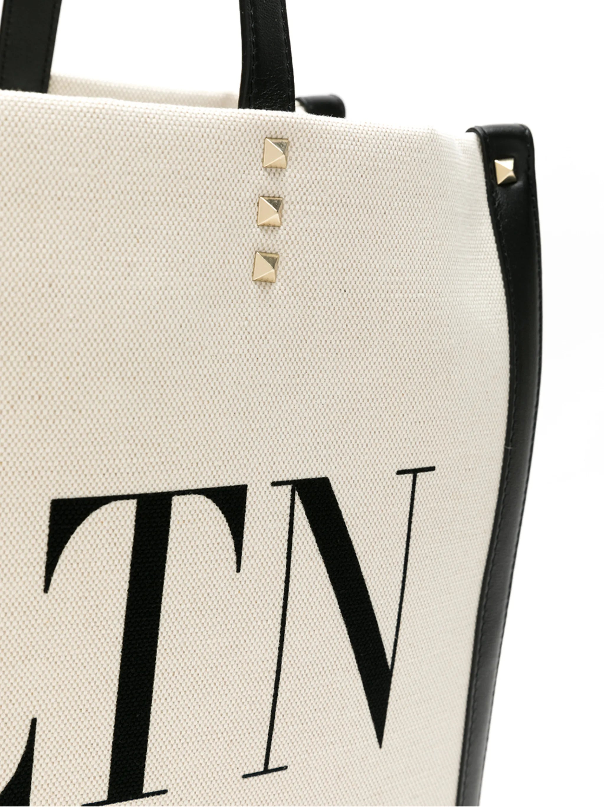 small VLTN-print canvas tote bag