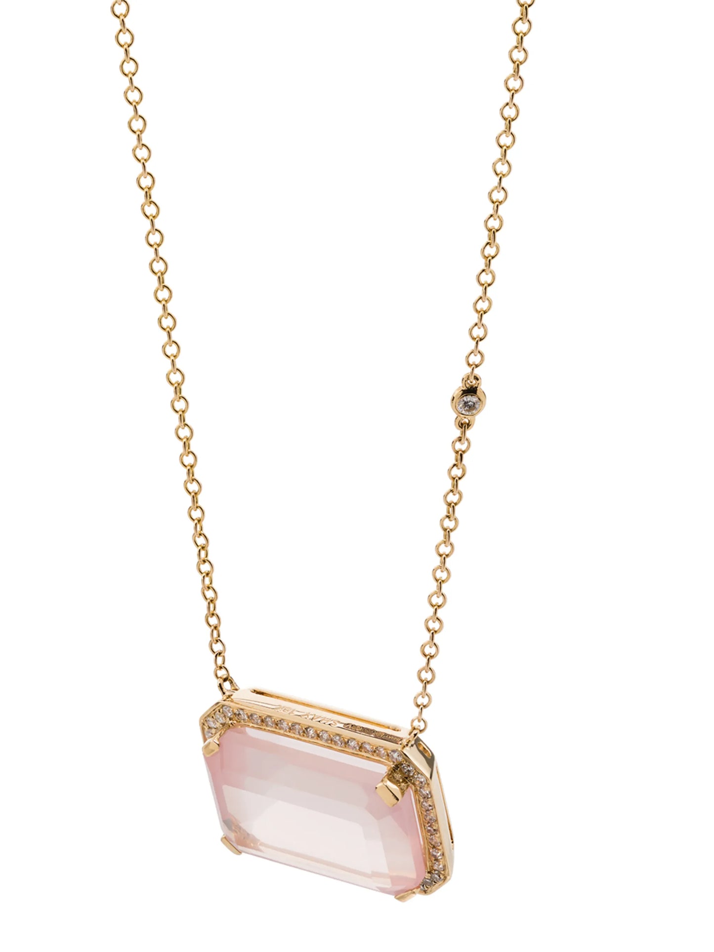 18kt yellow gold diamond statement necklace