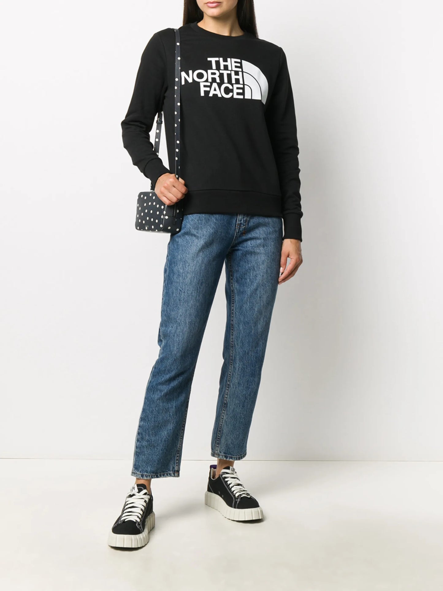 crew neck logo sweatshirt