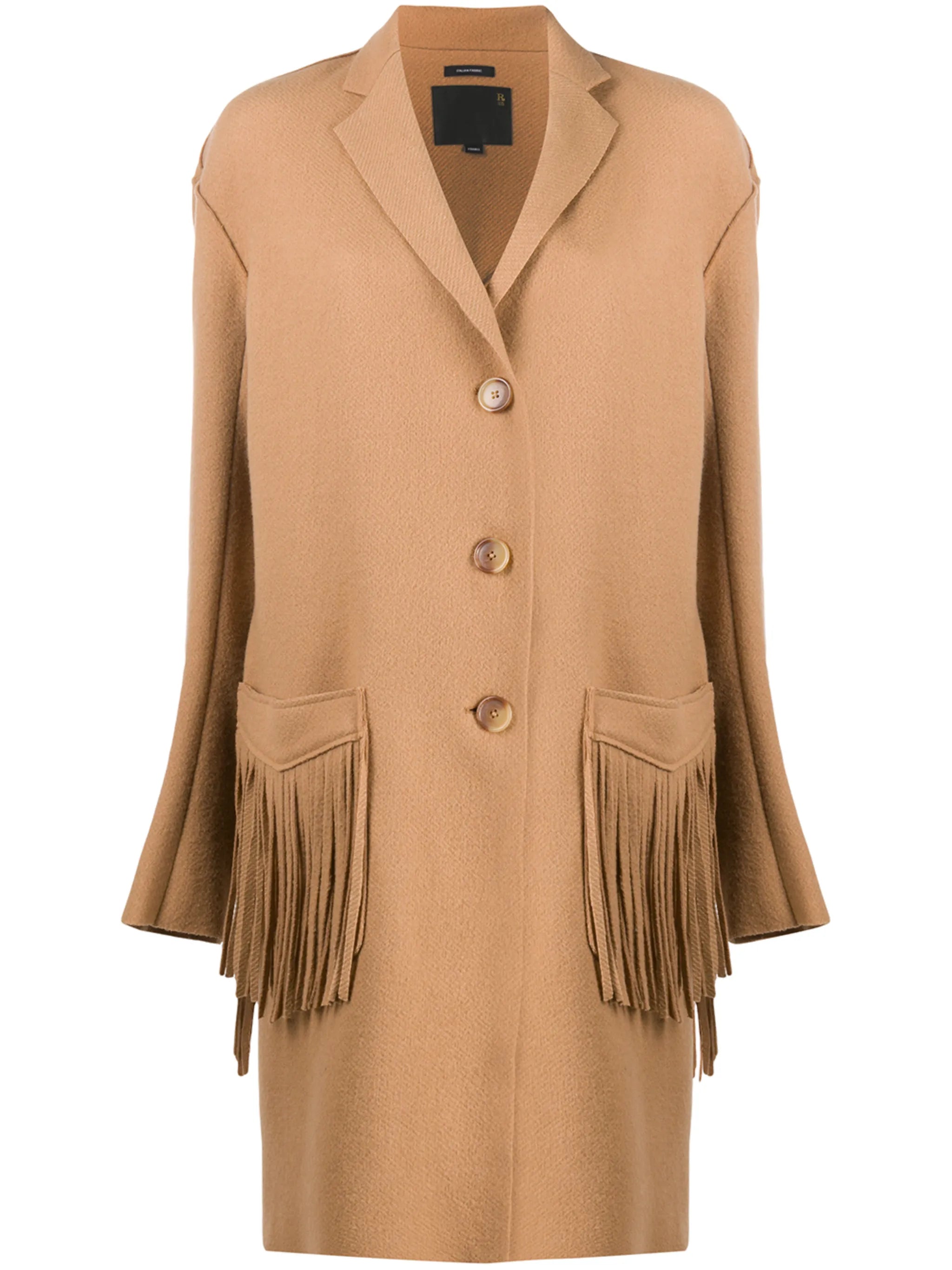 oversized fringed coat