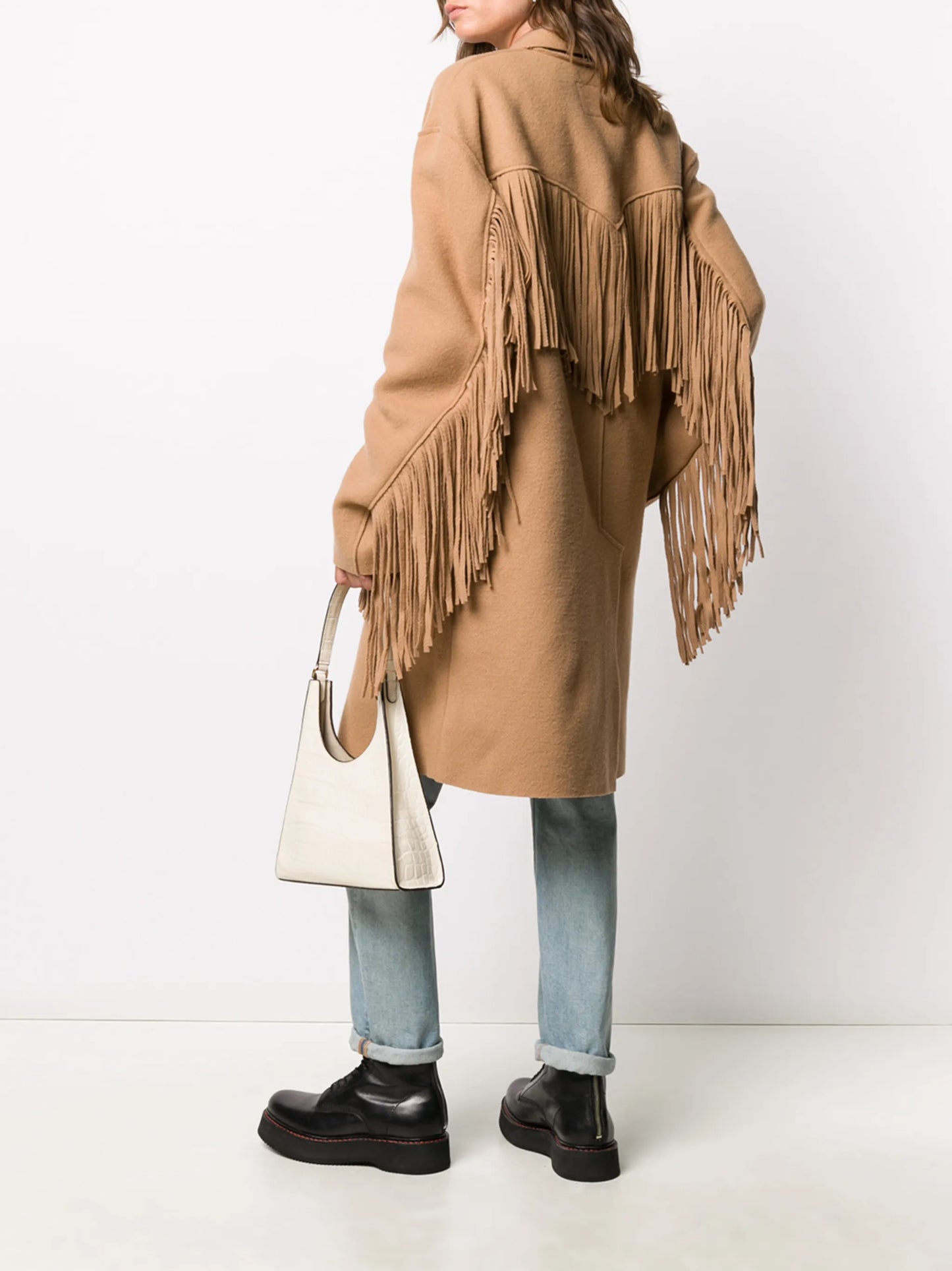oversized fringed coat