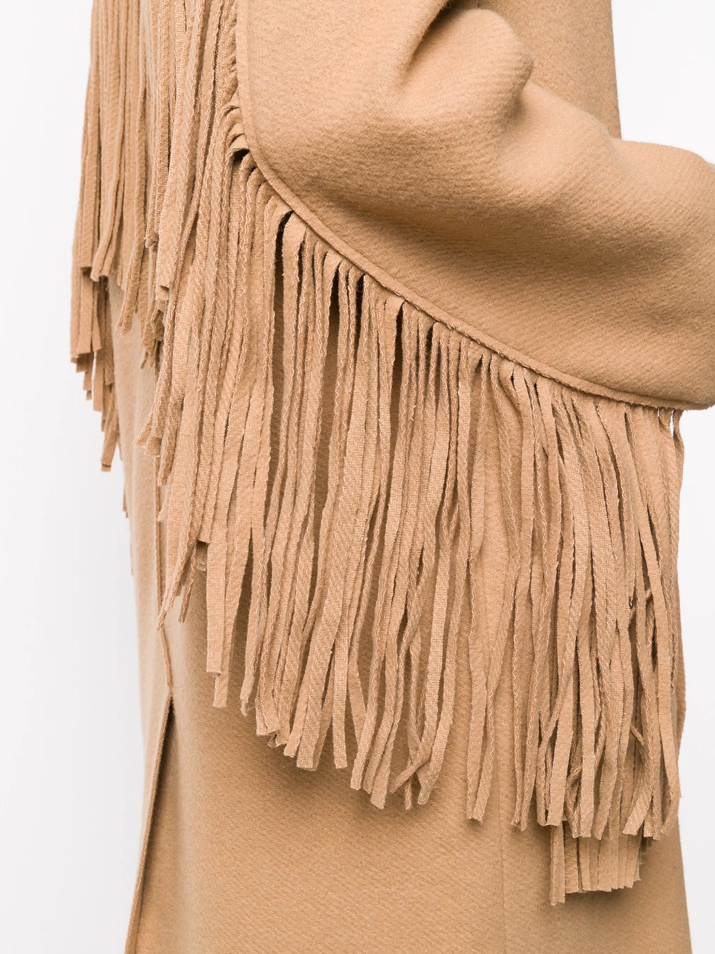oversized fringed coat
