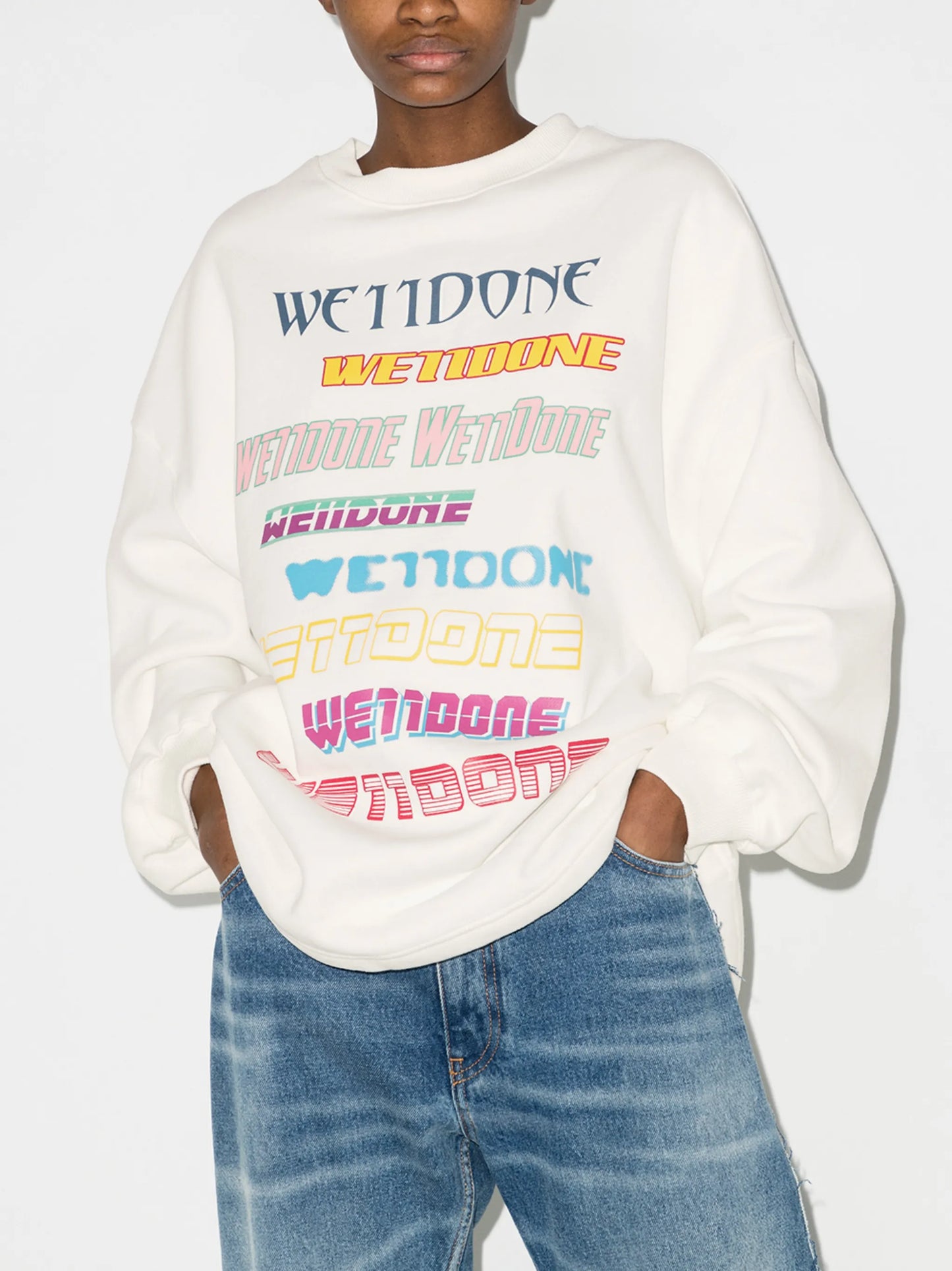logo-print crew-neck sweatshirt