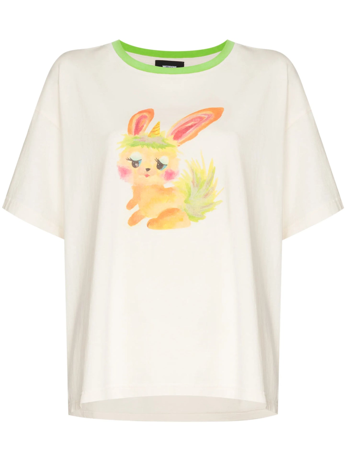 bunny-print crew-neck T-shirt