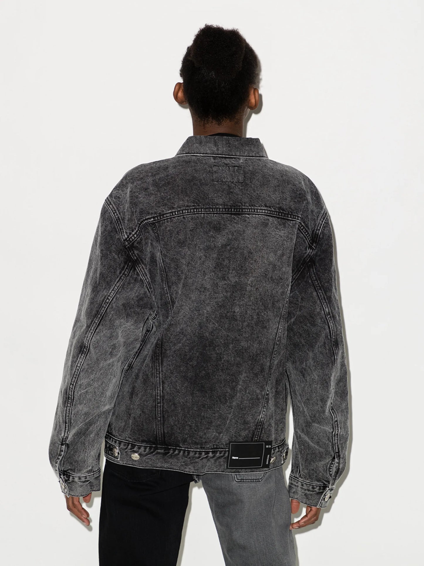 logo patch denim jacket