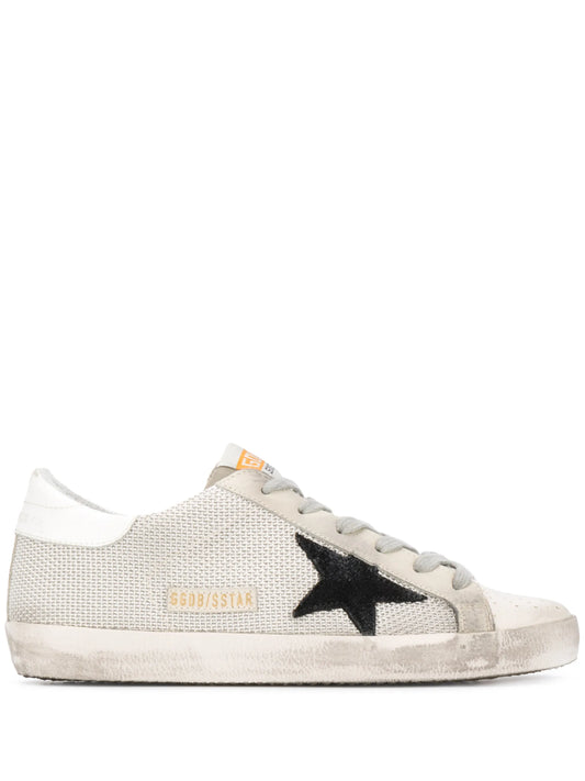 Super-Star trainers in leather with black star