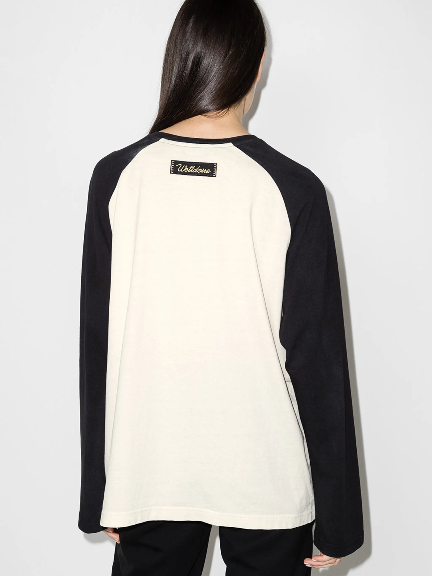 Monster print long-sleeve T-shirt