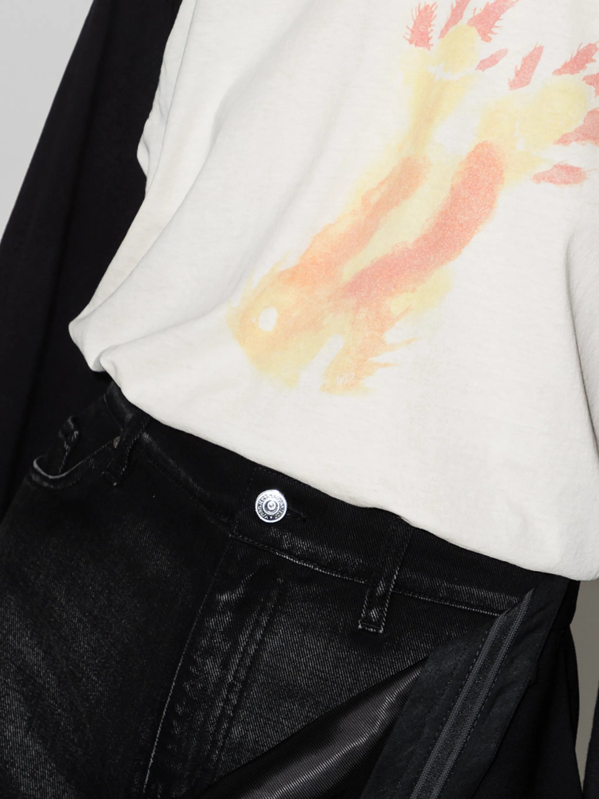 Monster print long-sleeve T-shirt
