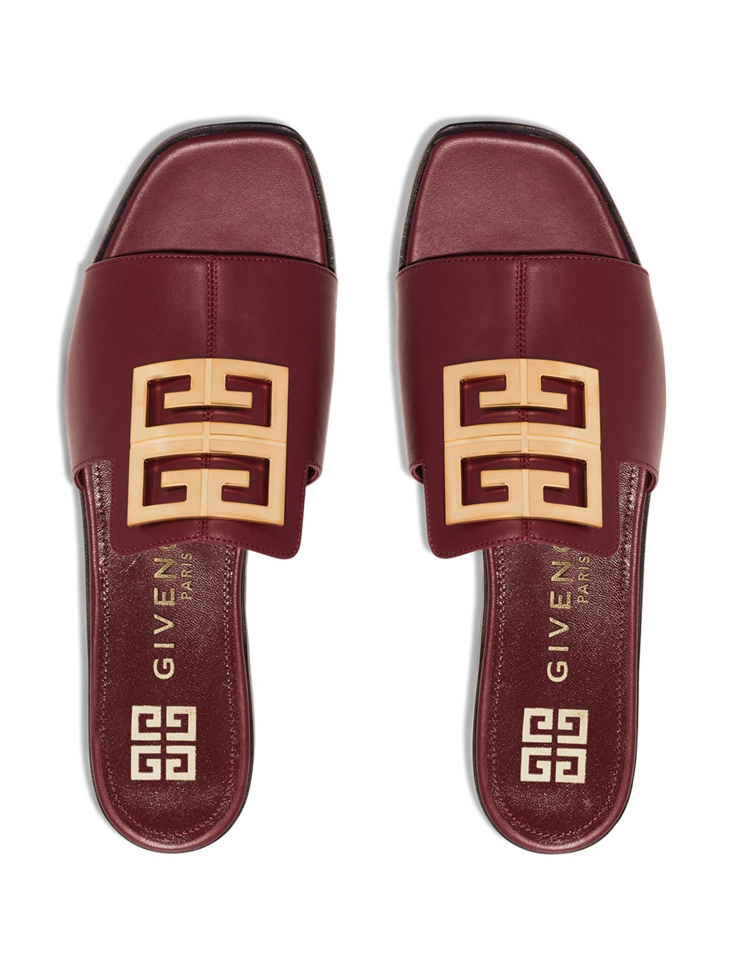 4G flat leather sandals