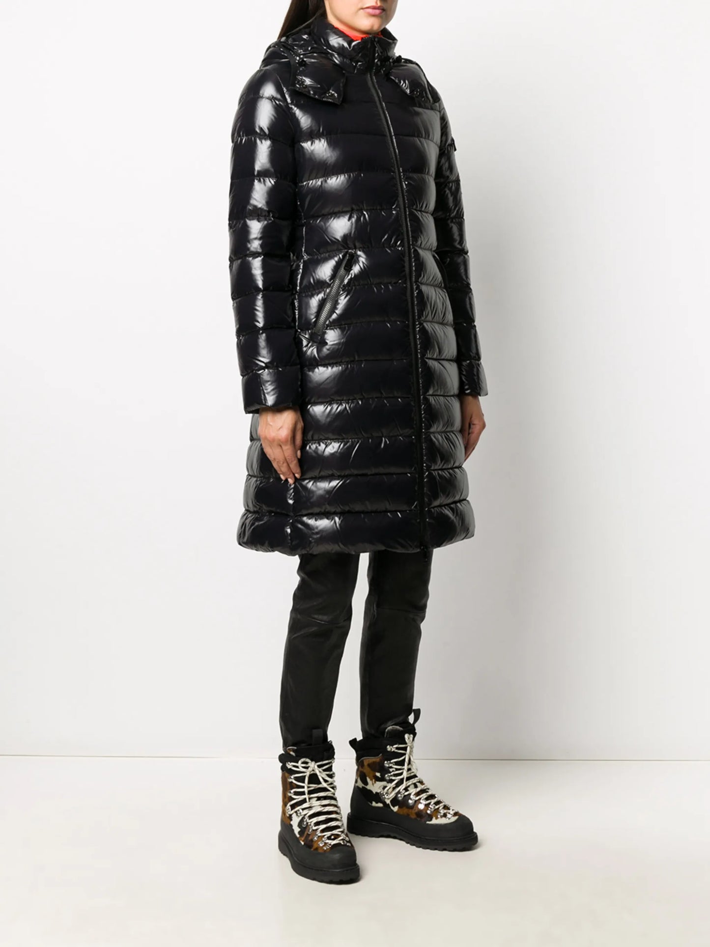 Moka quilted down coat