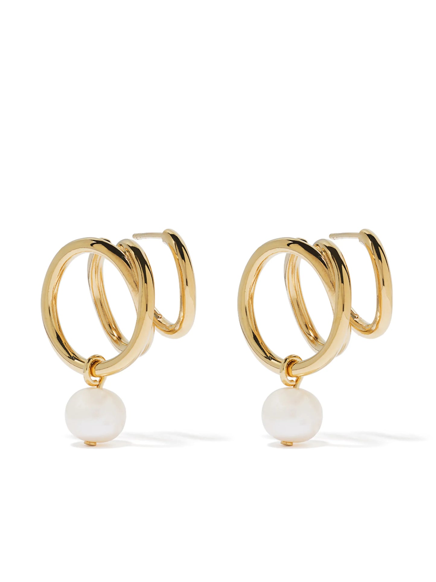Flow pearl earrings