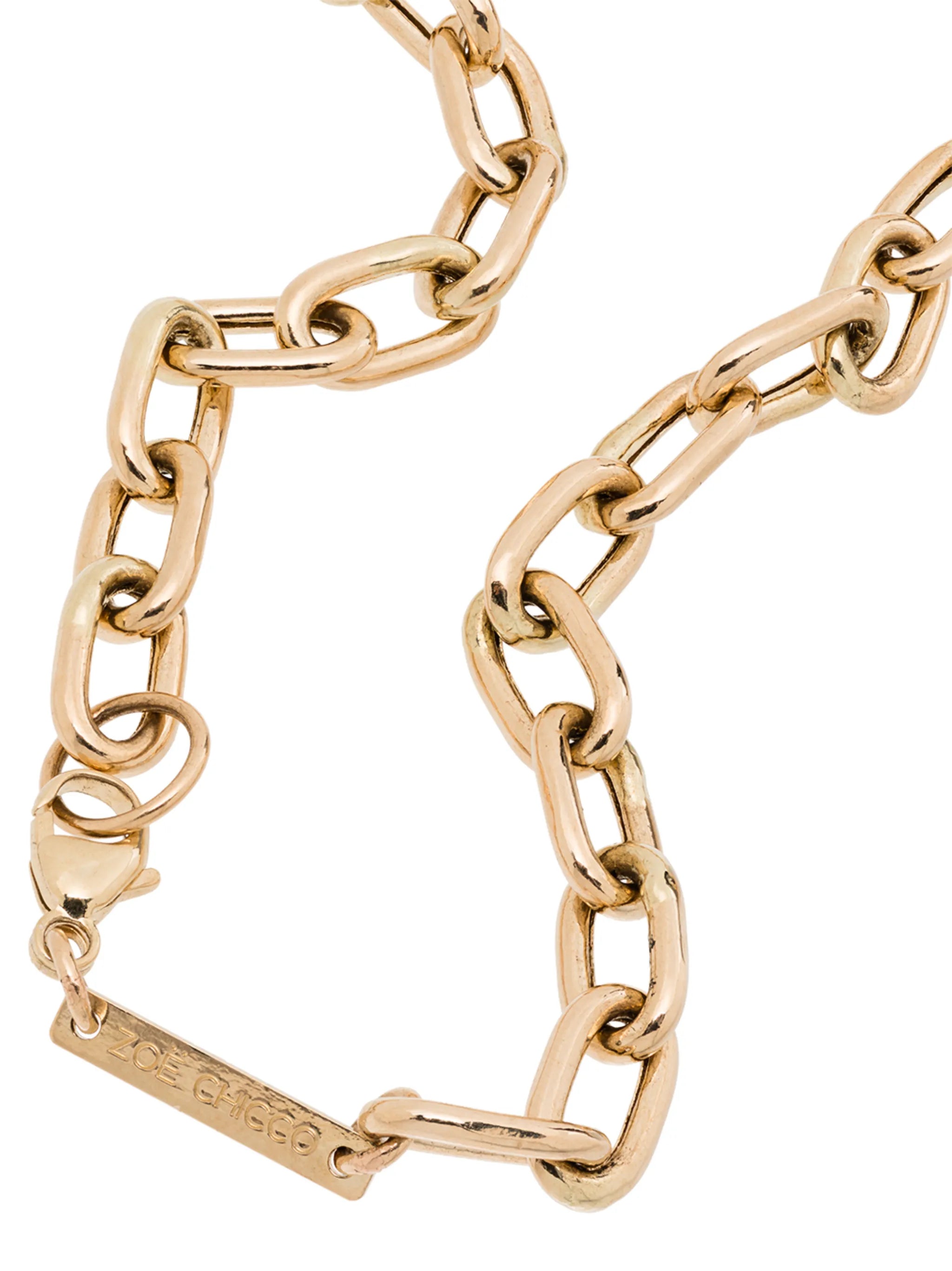 14kt yellow gold chain-link necklace