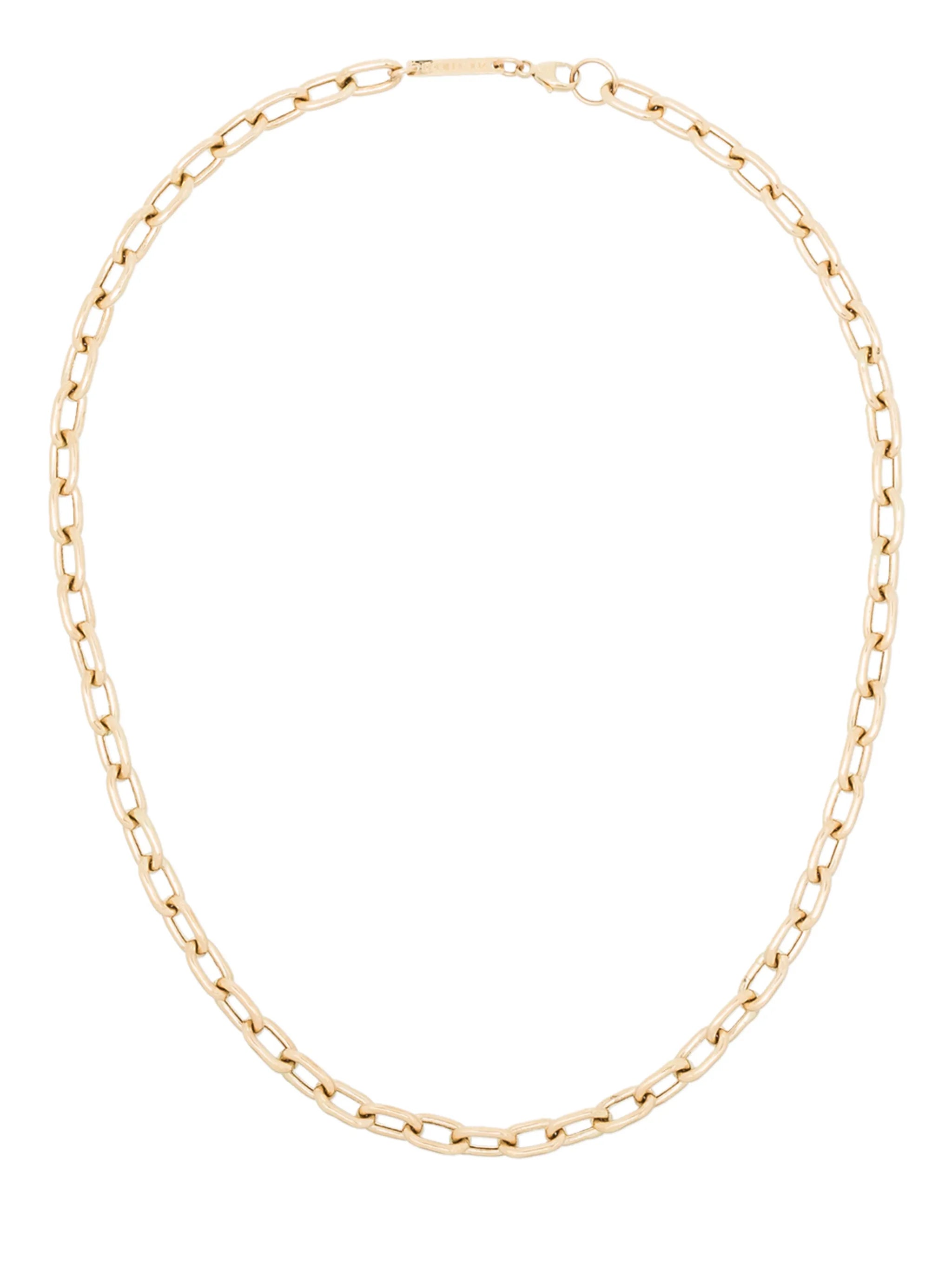 14kt yellow gold chain-link necklace