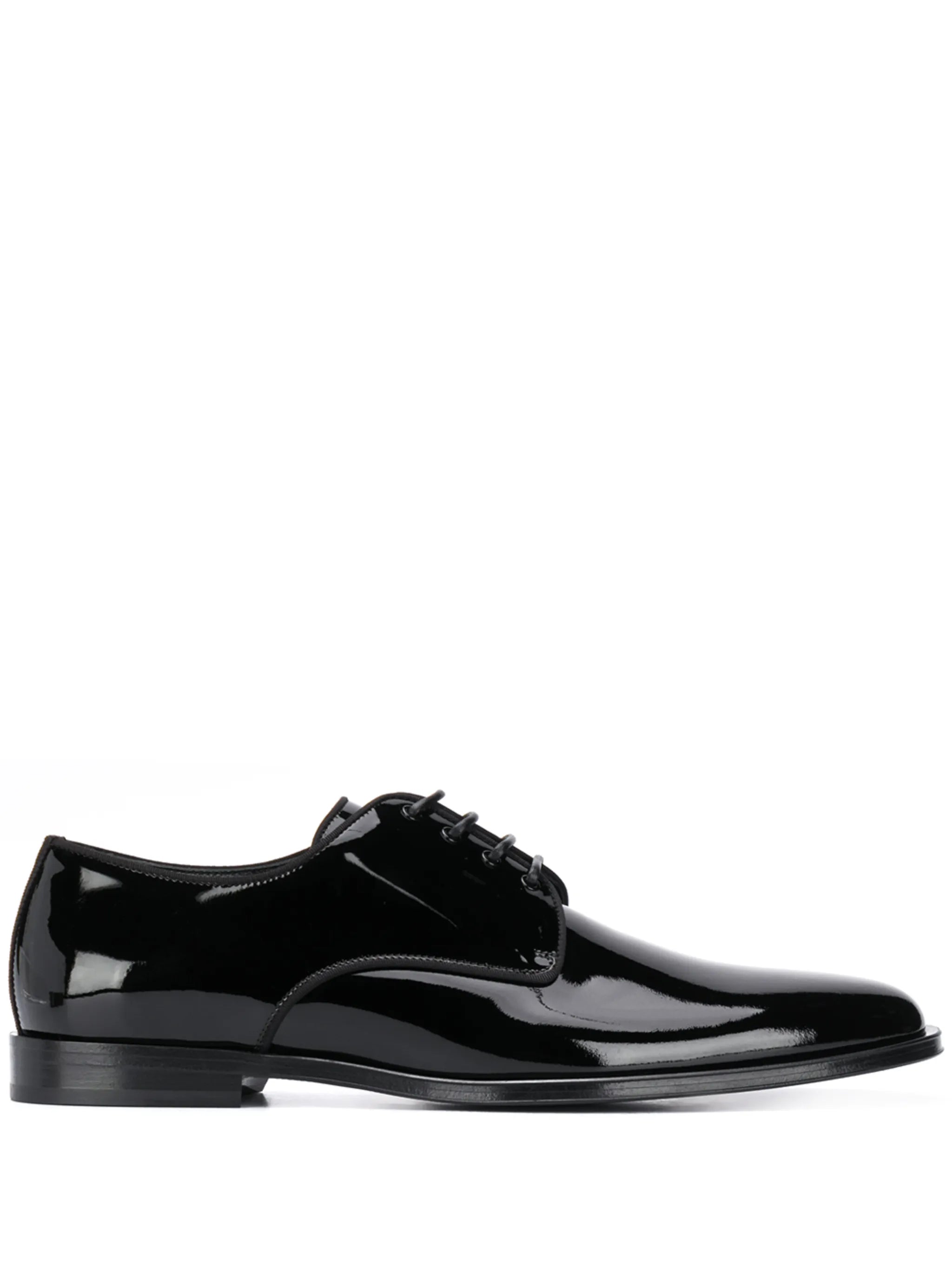 patent leather derby shoes