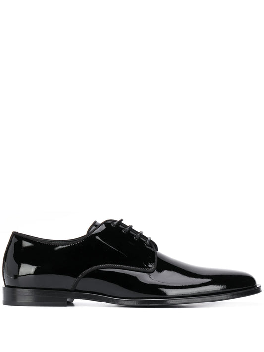 patent leather derby shoes
