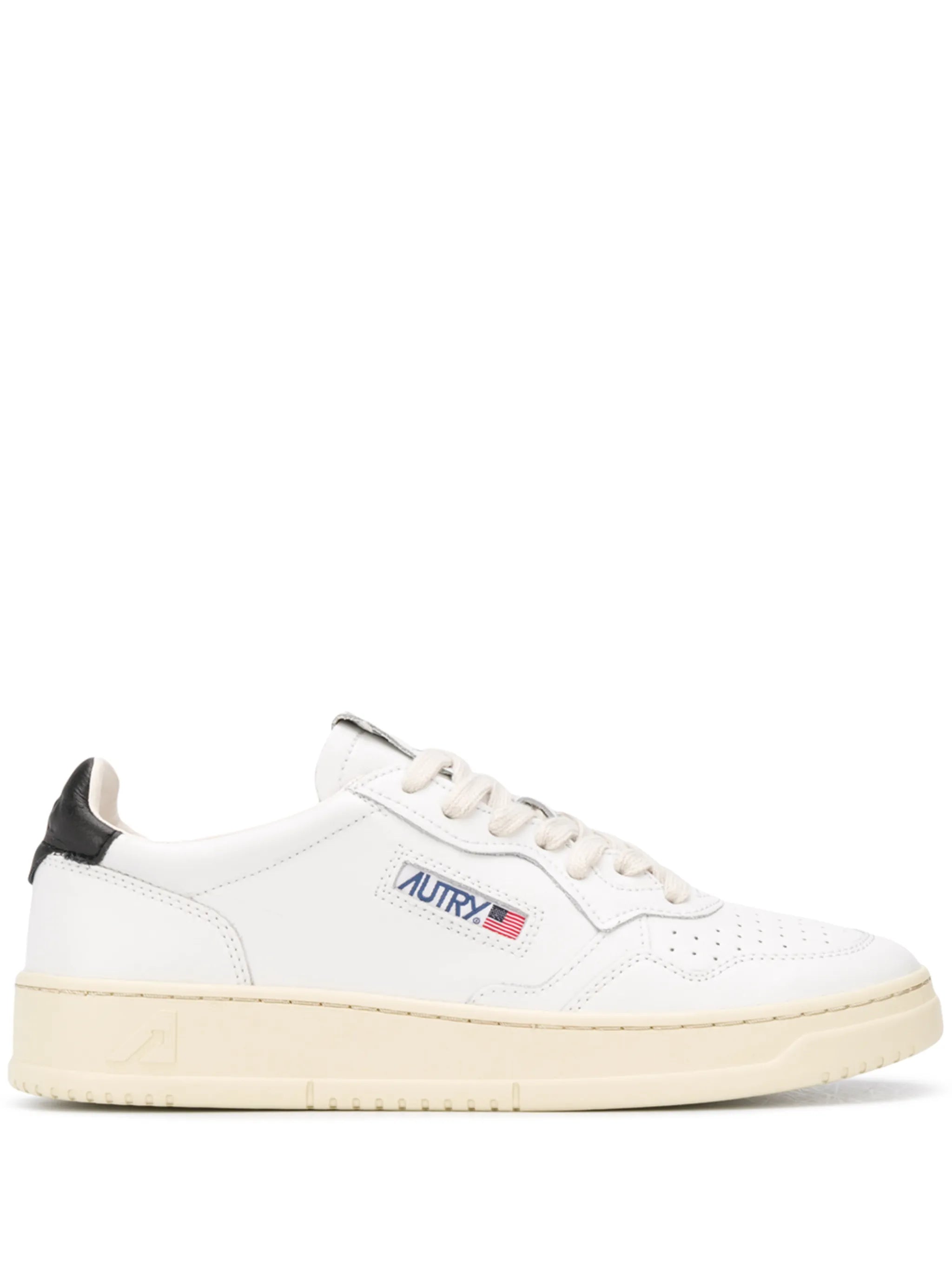 Medalist leather lace-up sneakers