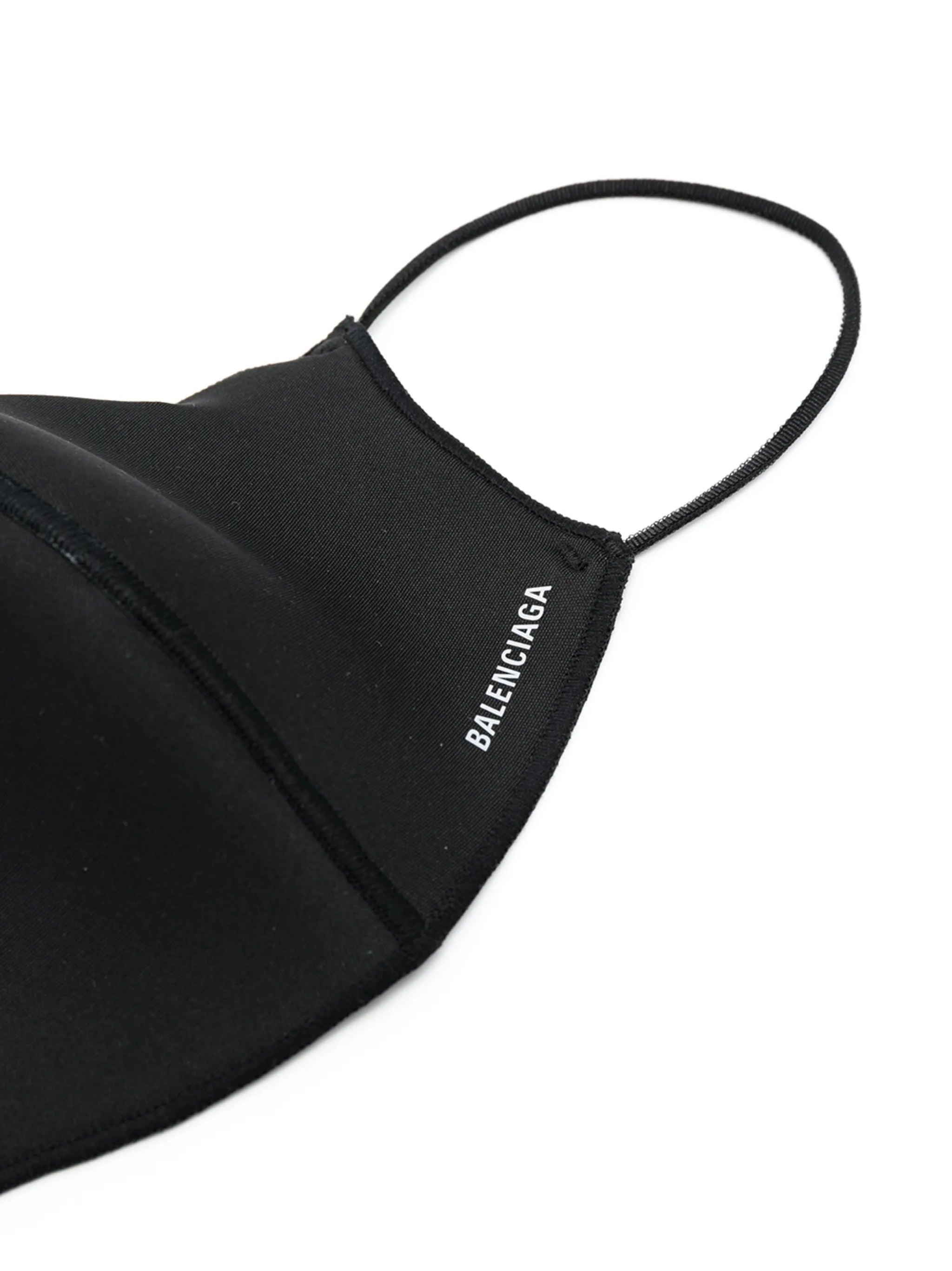 logo print face mask
