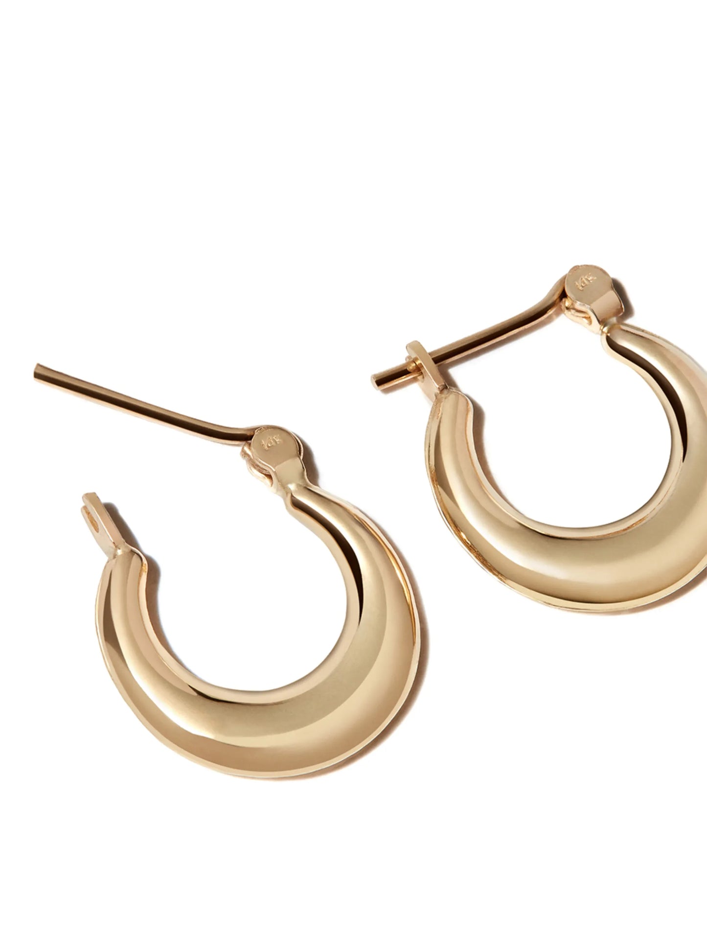 14kt yellow gold Mini Pirate hoop earrings