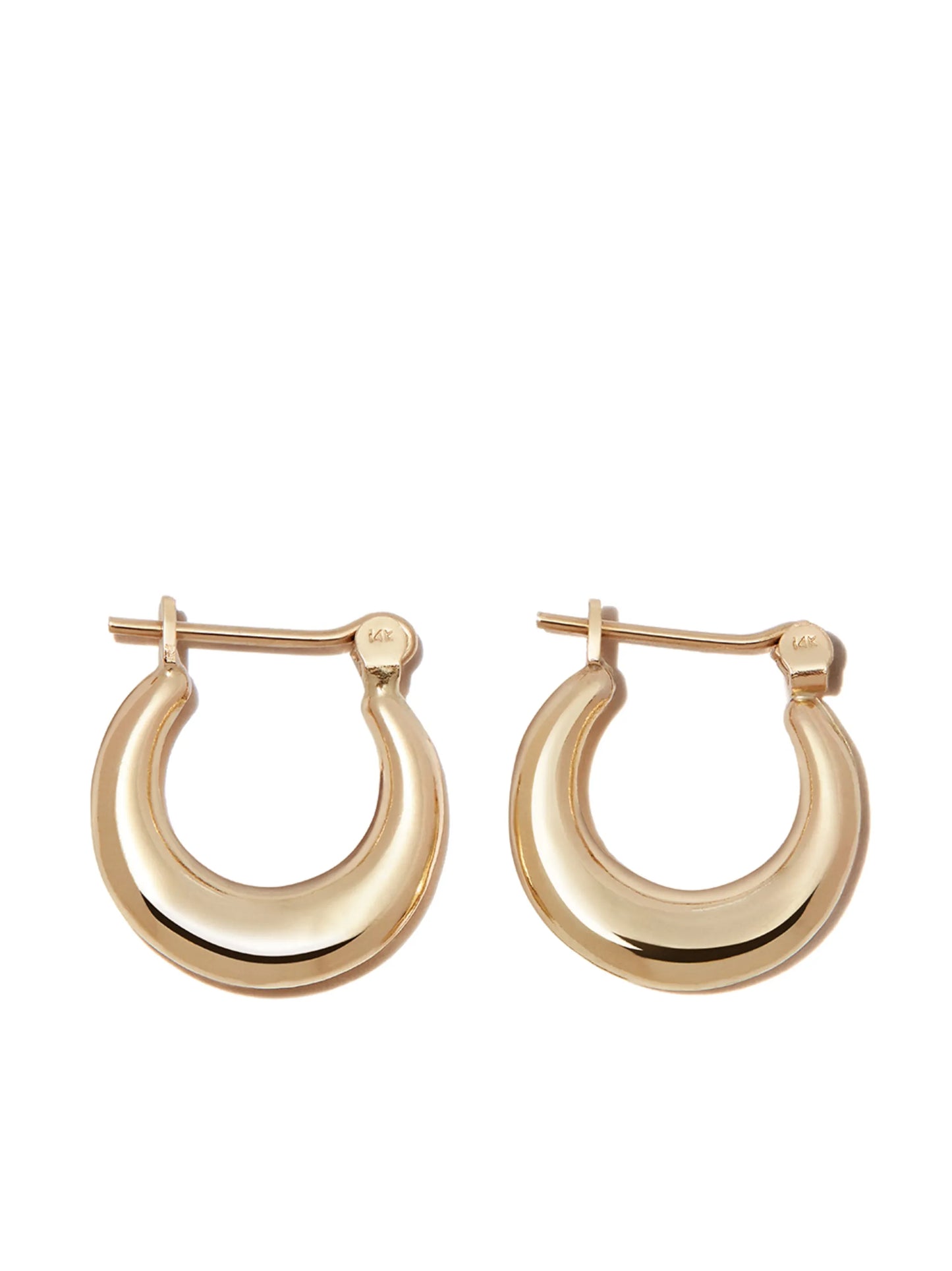 14kt yellow gold Mini Pirate hoop earrings