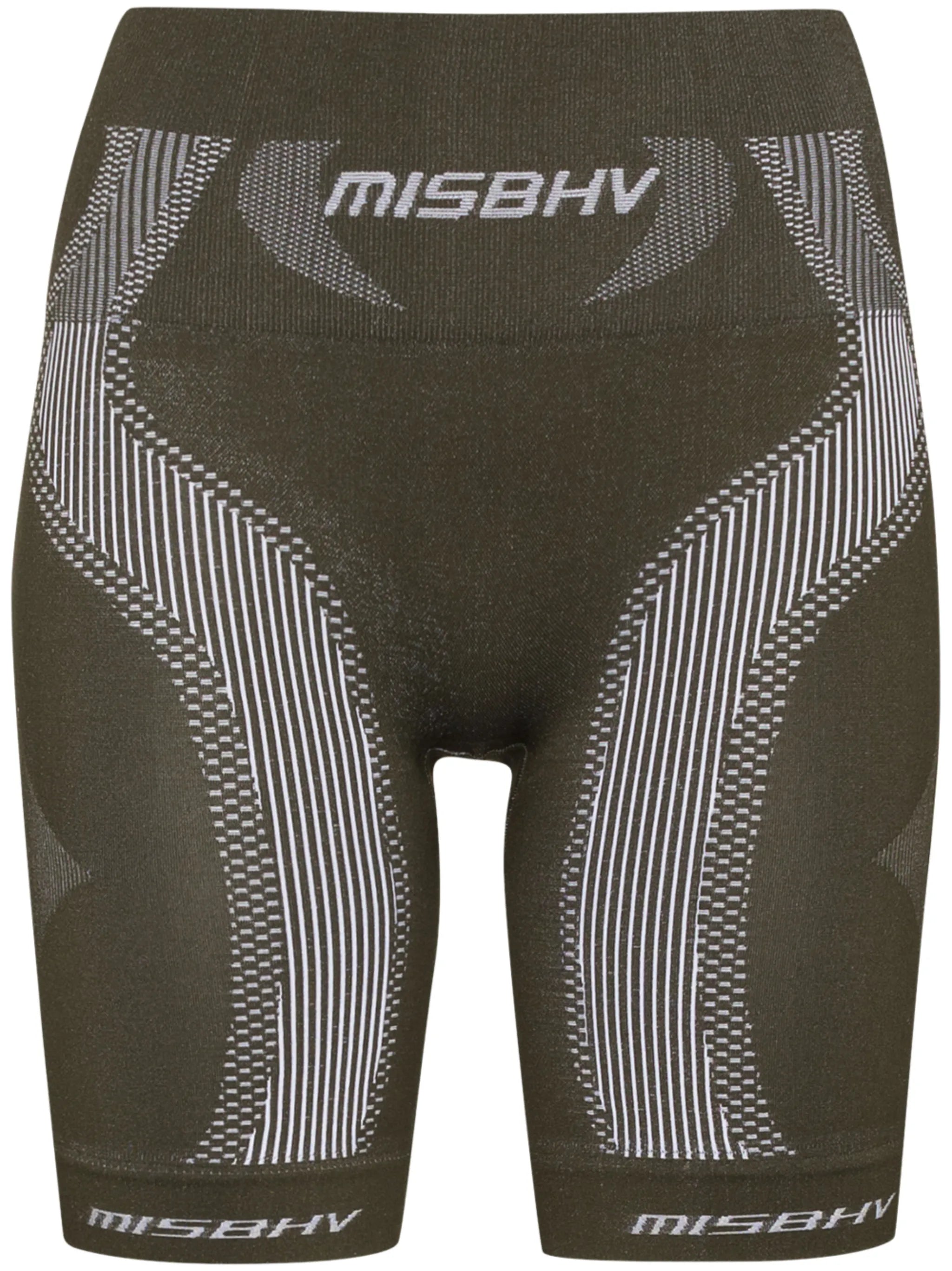 knee-length biker shorts
