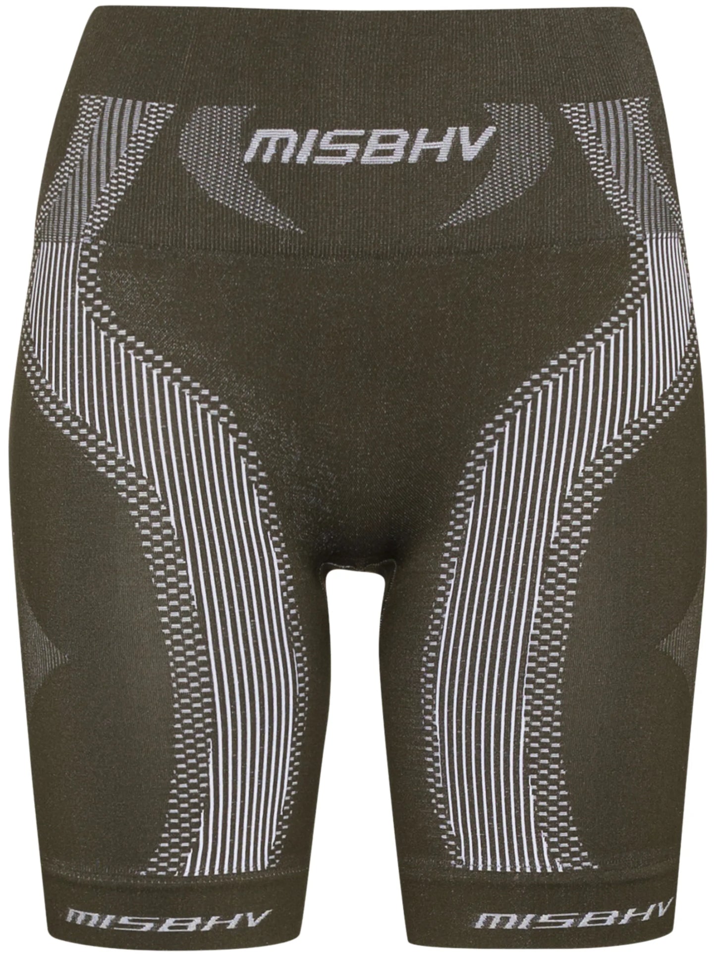 knee-length biker shorts
