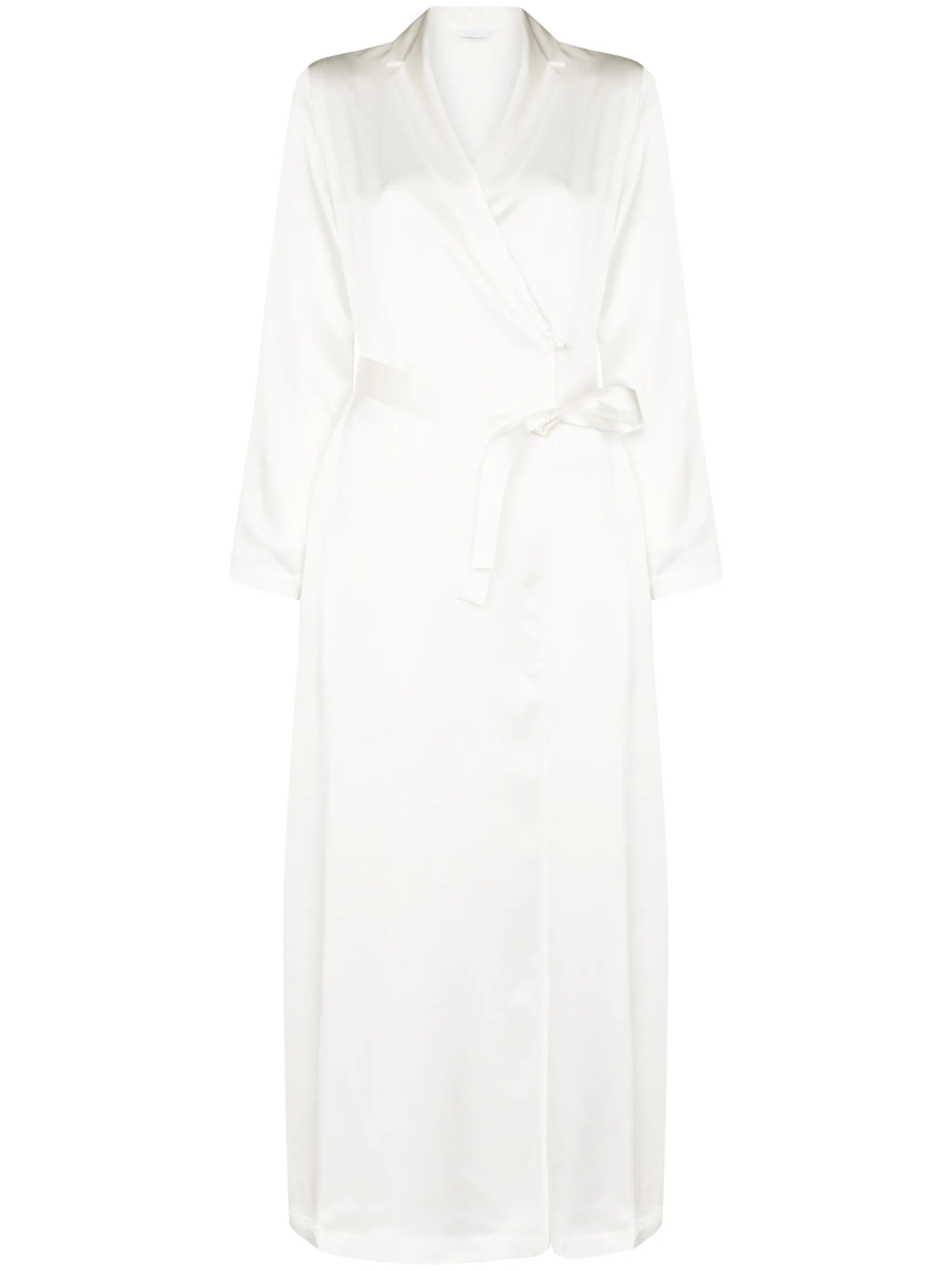 tied waist silk robe