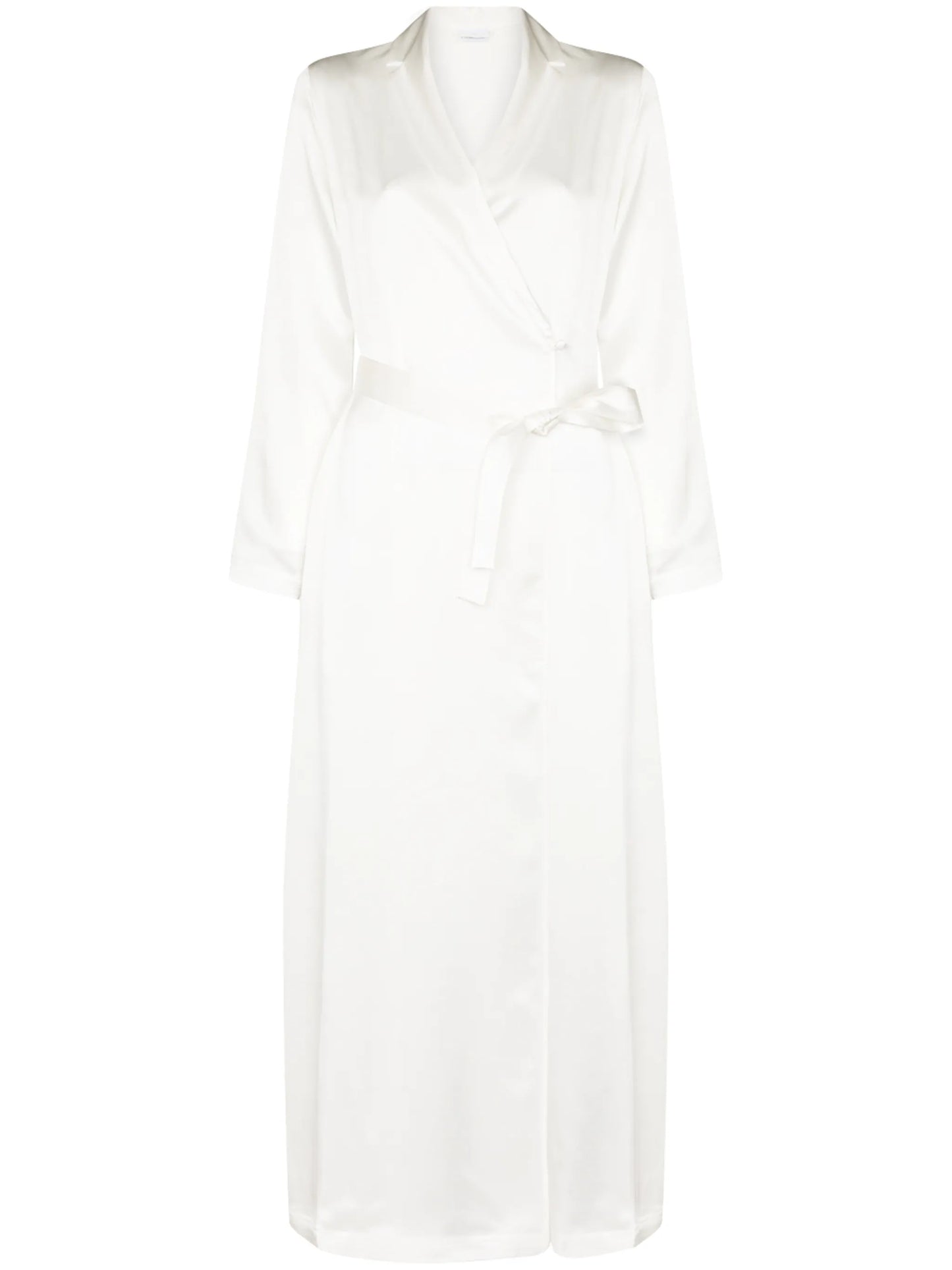 tied waist silk robe