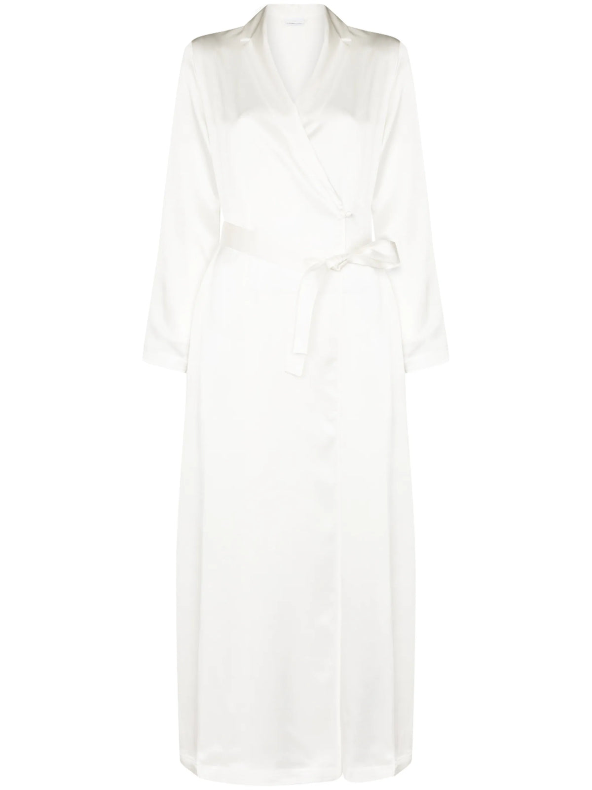 tied waist silk robe
