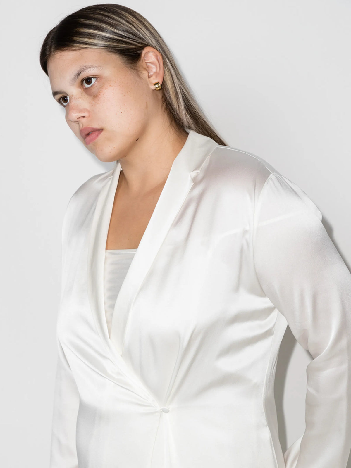tied waist silk robe