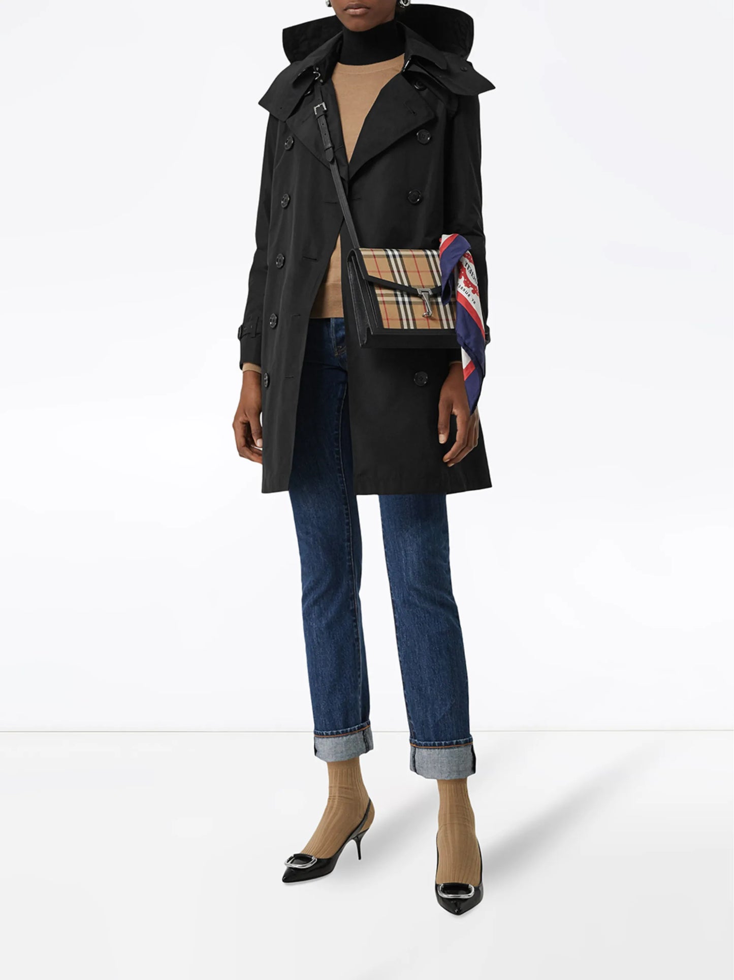 Kensington hooded trench coat