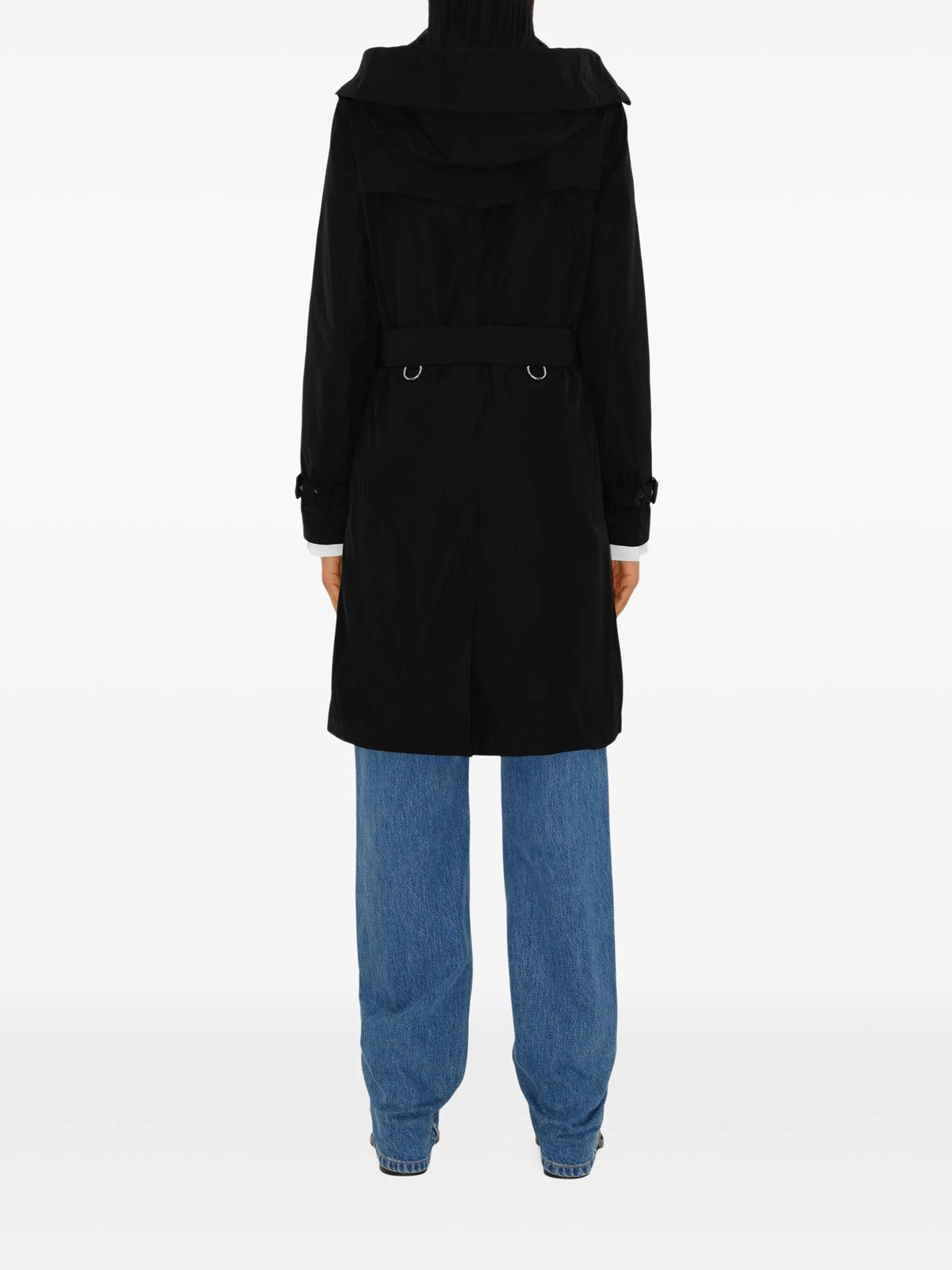 mid-length taffeta Kensington trench coat