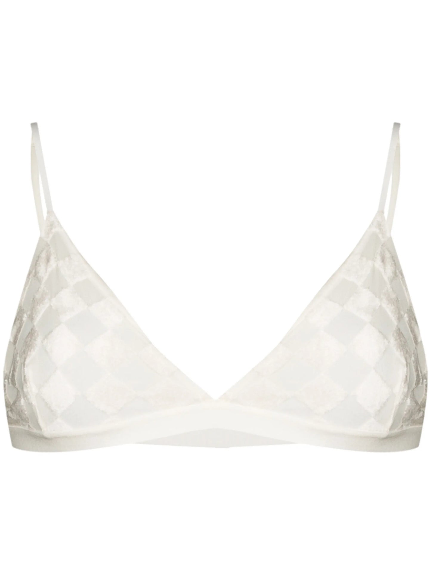 Mississippi check-pattern bra