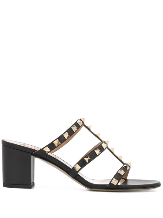 60mm Rockstud leather sandals