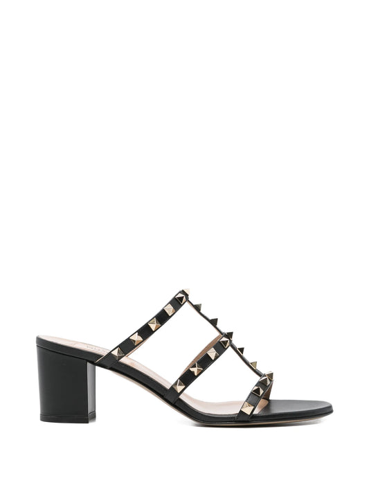 stud-embellishment heeled sandals