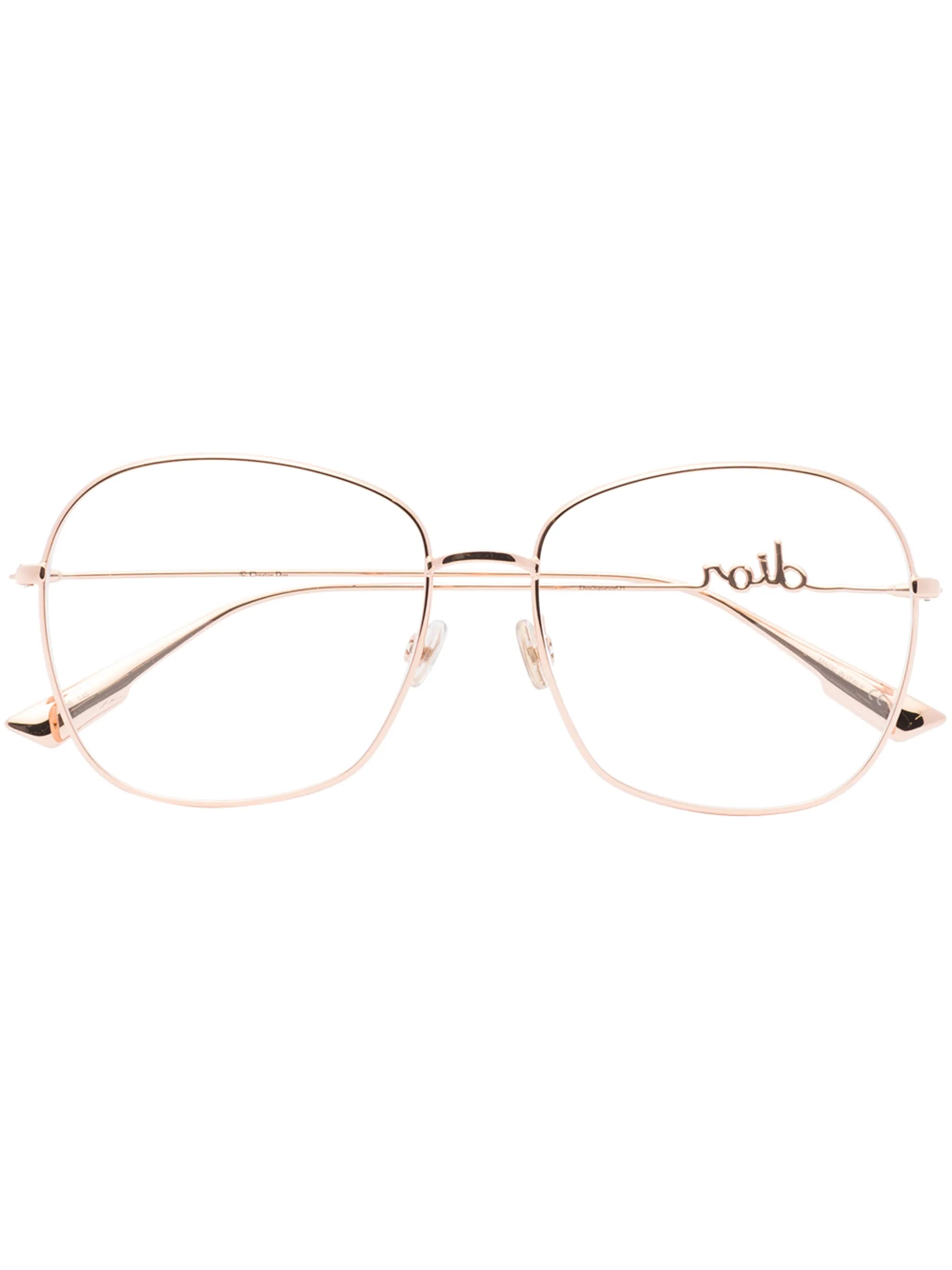 logo-detail square-frame glasses