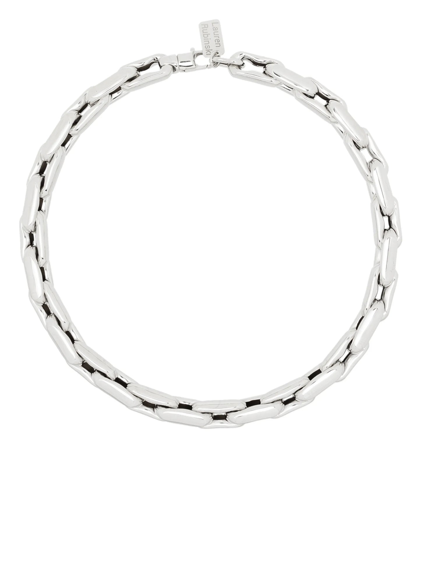 14kt white gold chain-link necklace