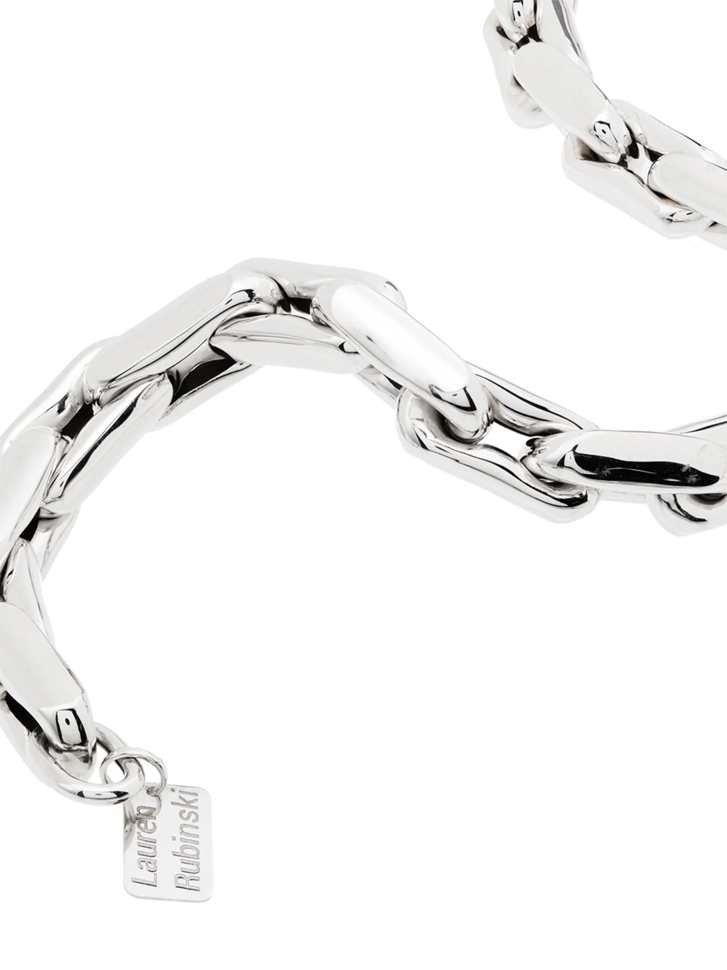 14kt white gold chain-link necklace