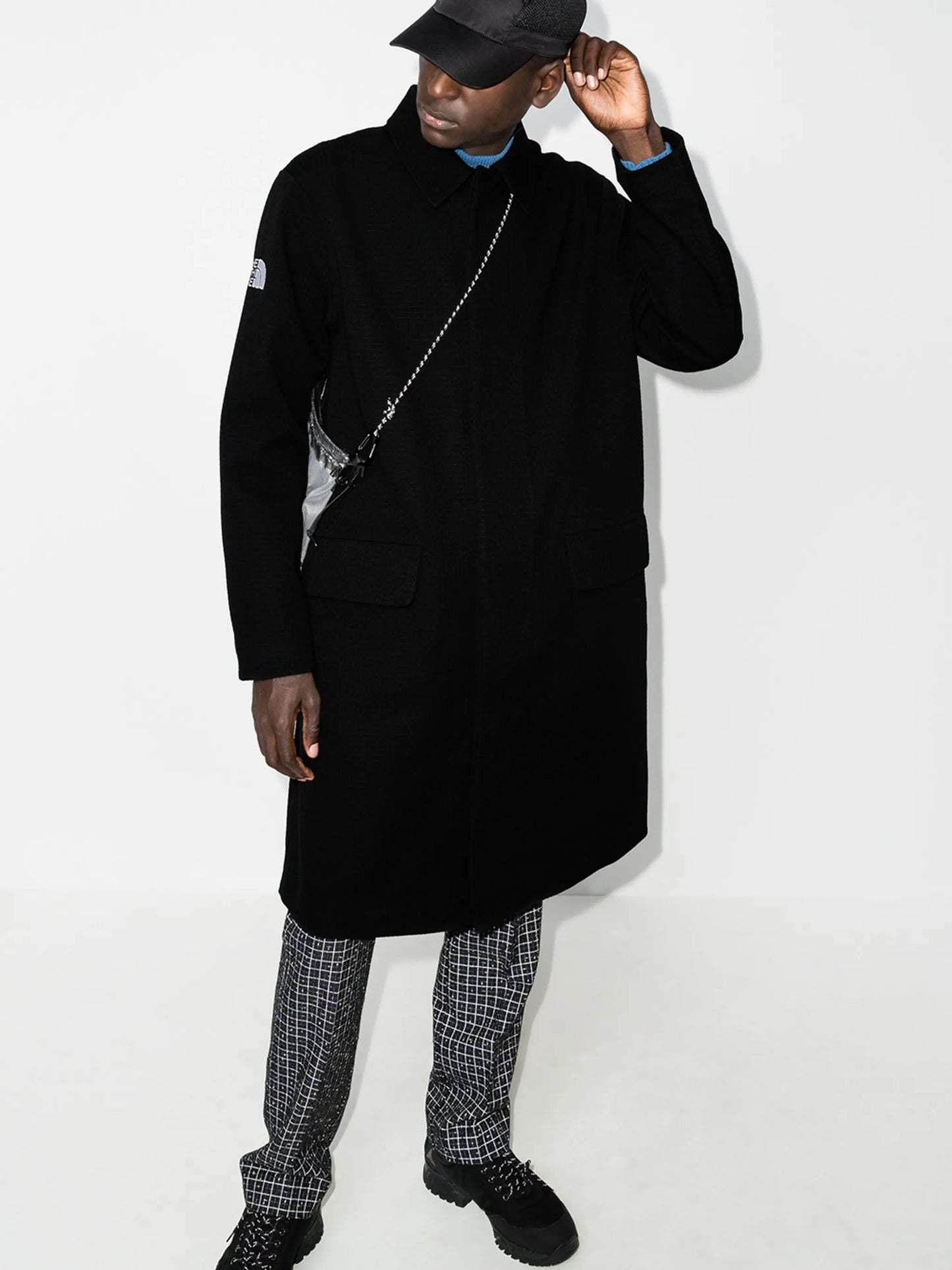 concealed fastening midi coat