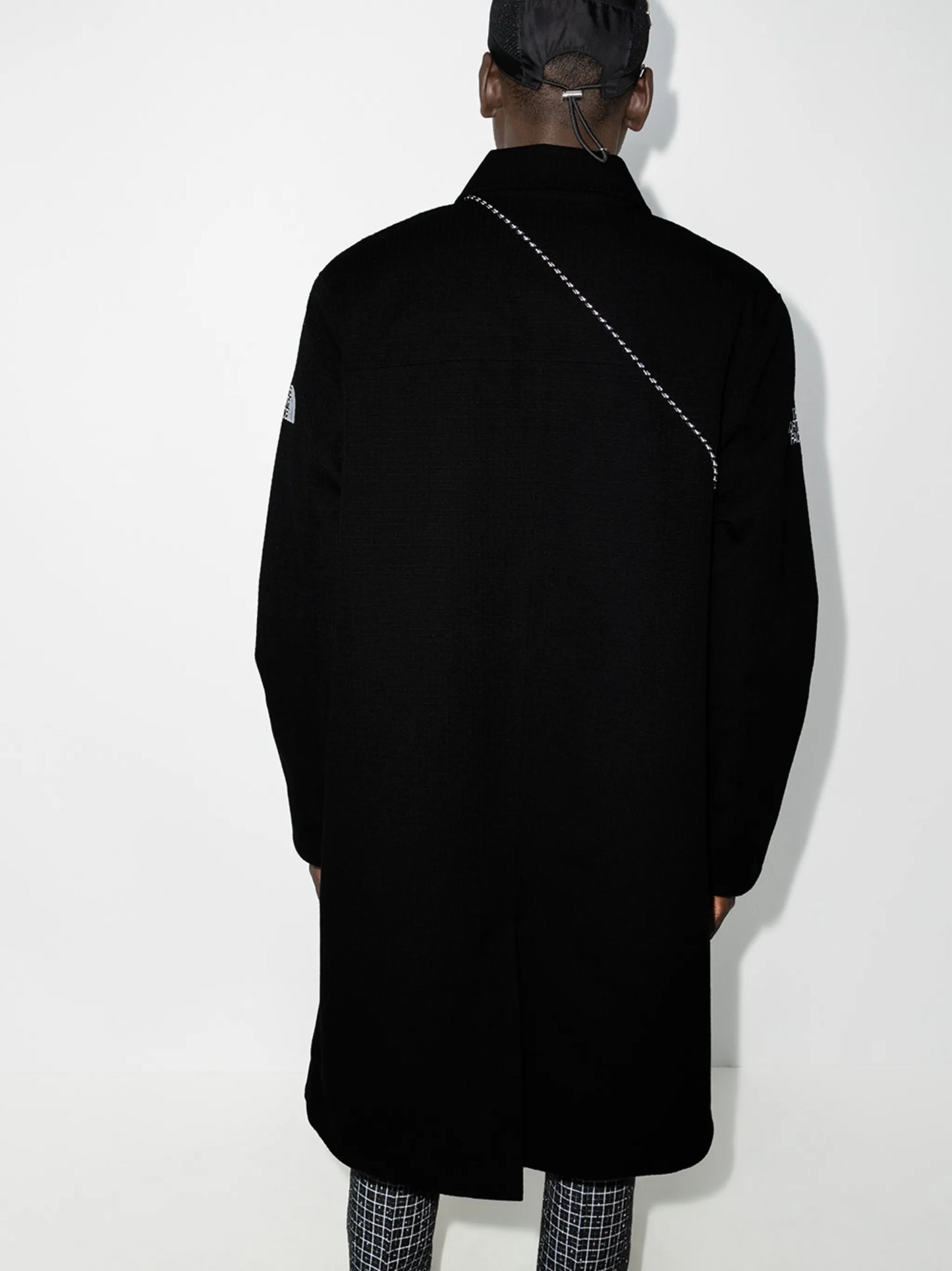 concealed fastening midi coat