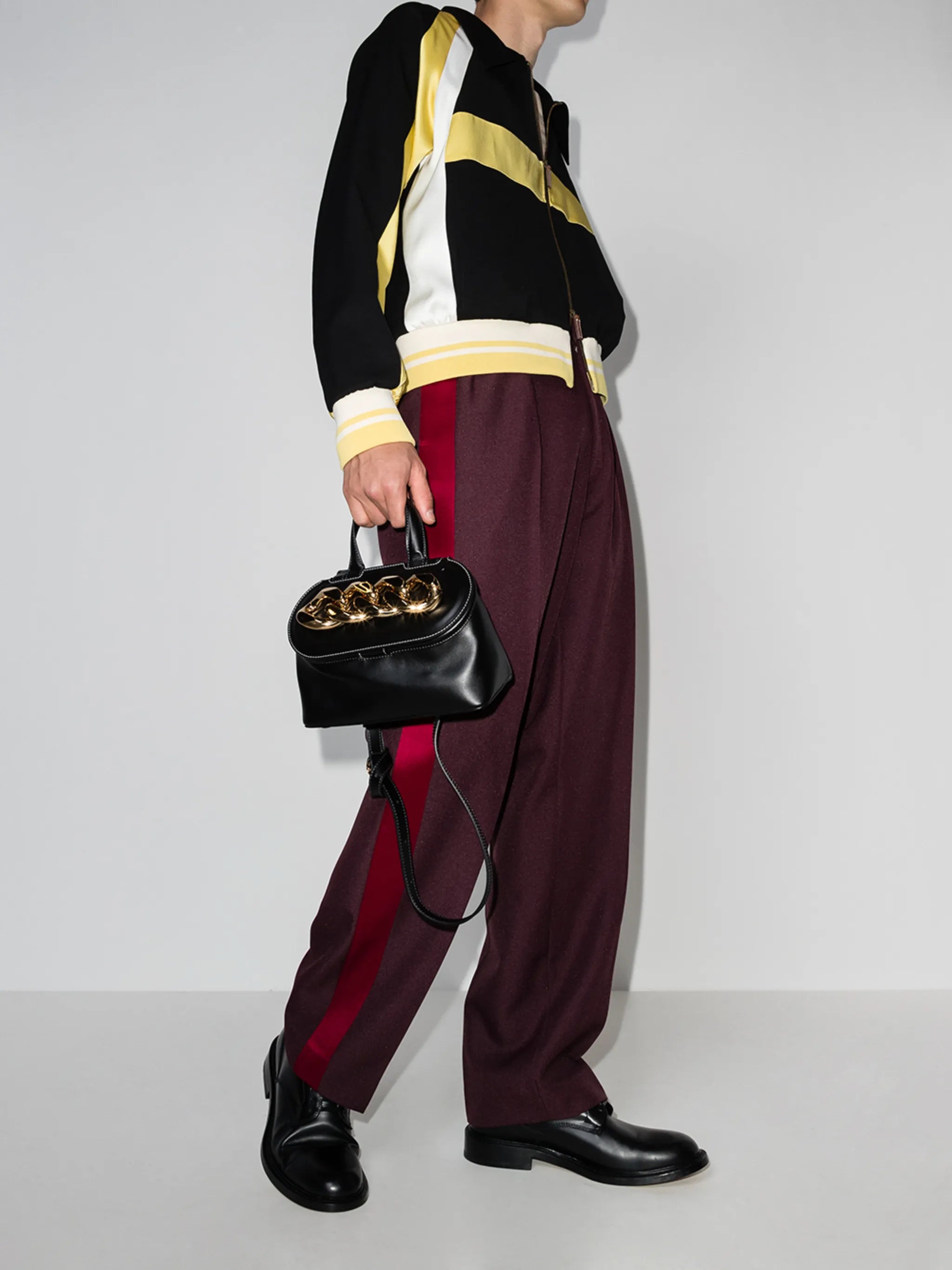 Isaacs panelled bomber jacket