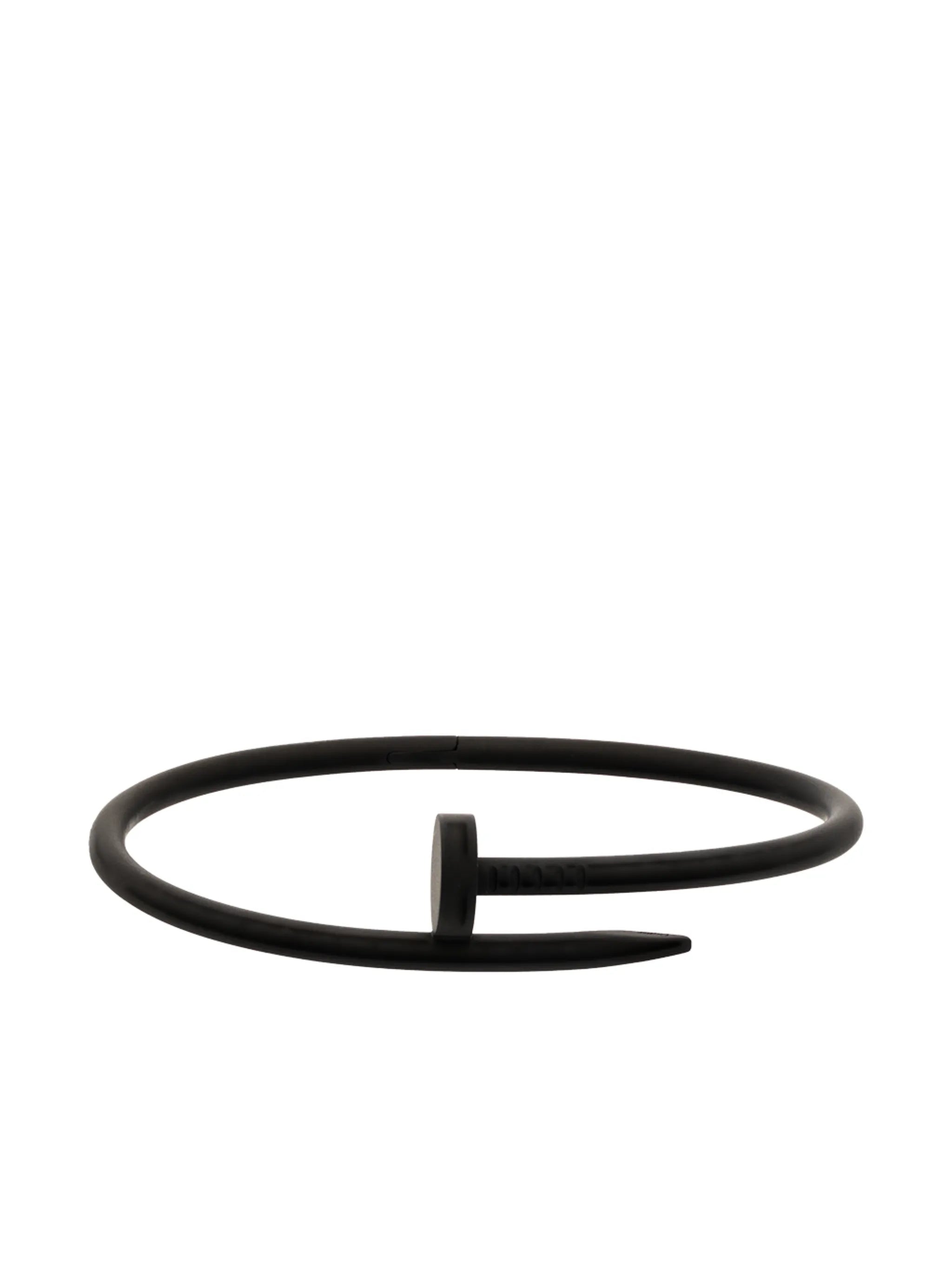 customised pre-owned 18kt white gold Cartier Juste Un Clou bracelet