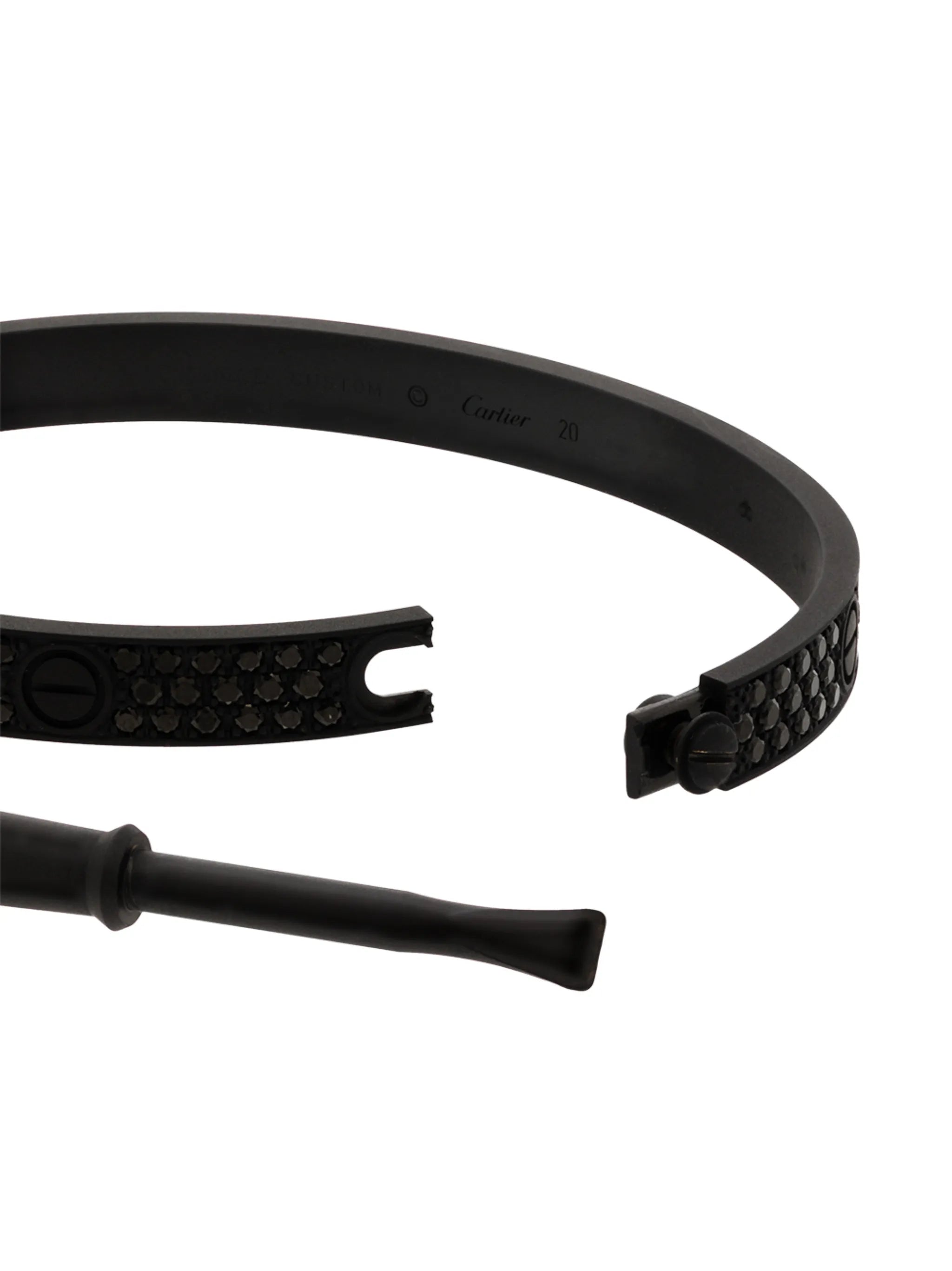 18K white gold Cartier Love bracelet